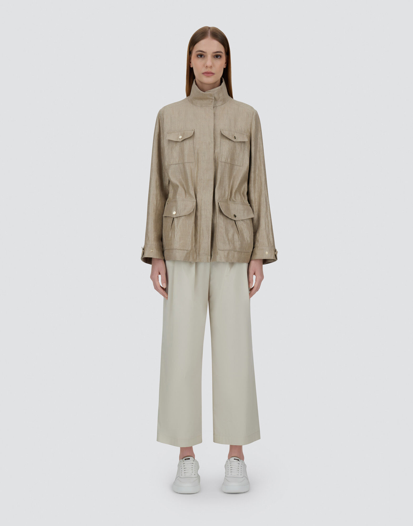 CHIC LINEN FIELD JACKET