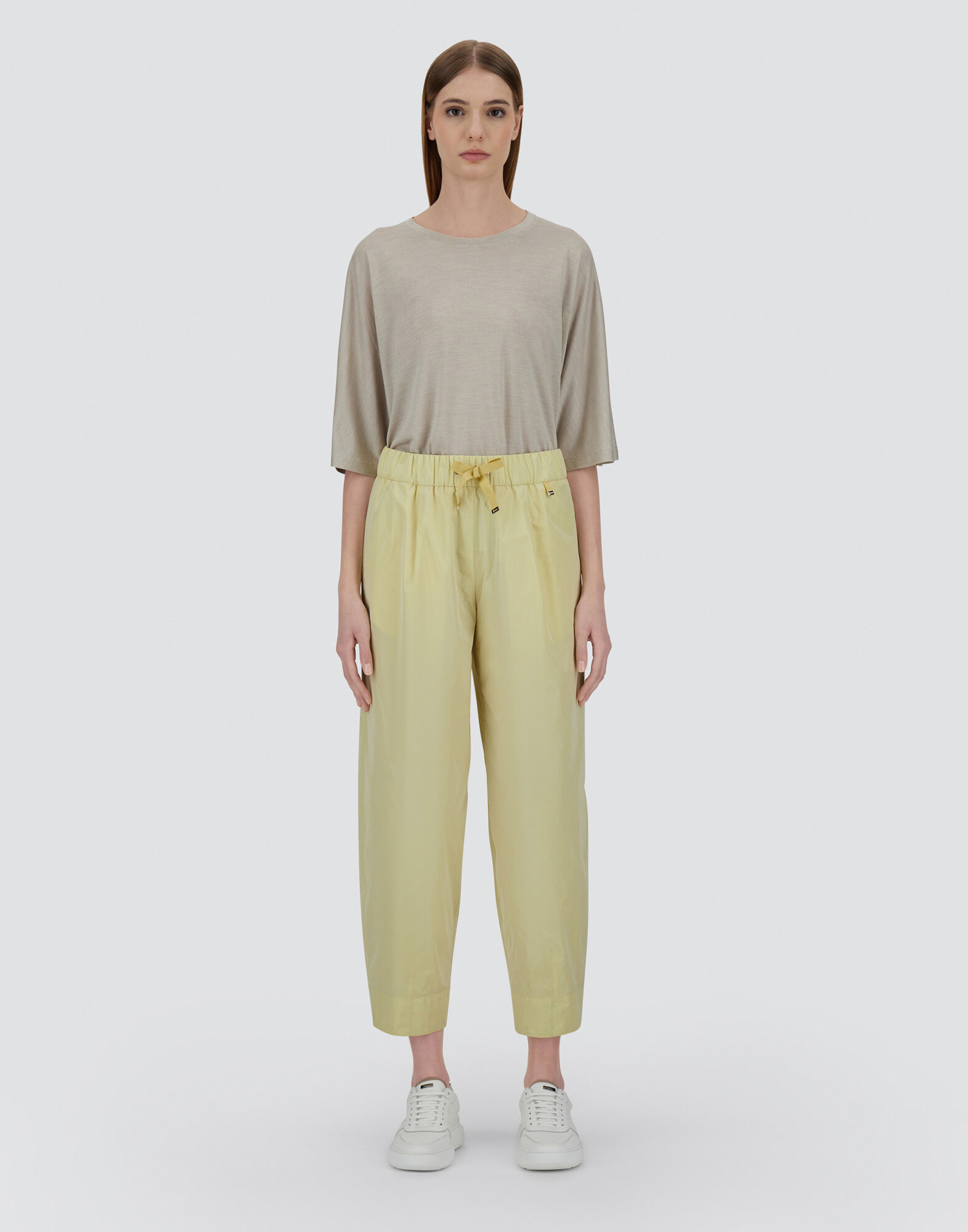 NEW TECHNO TAFFETA TROUSERS