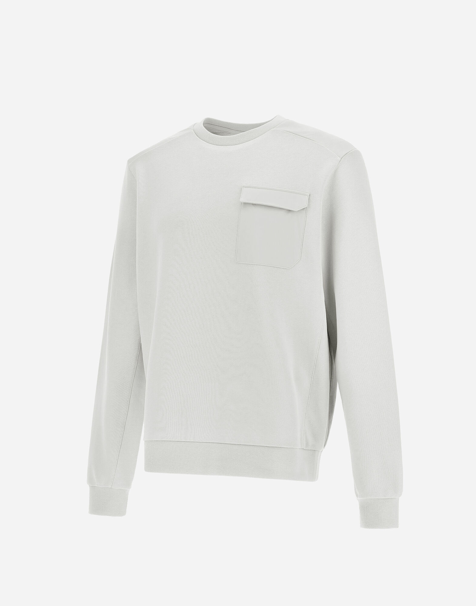 COTTON SWEATER AND AND NYLON MAESTRO SWEATSHIRT
