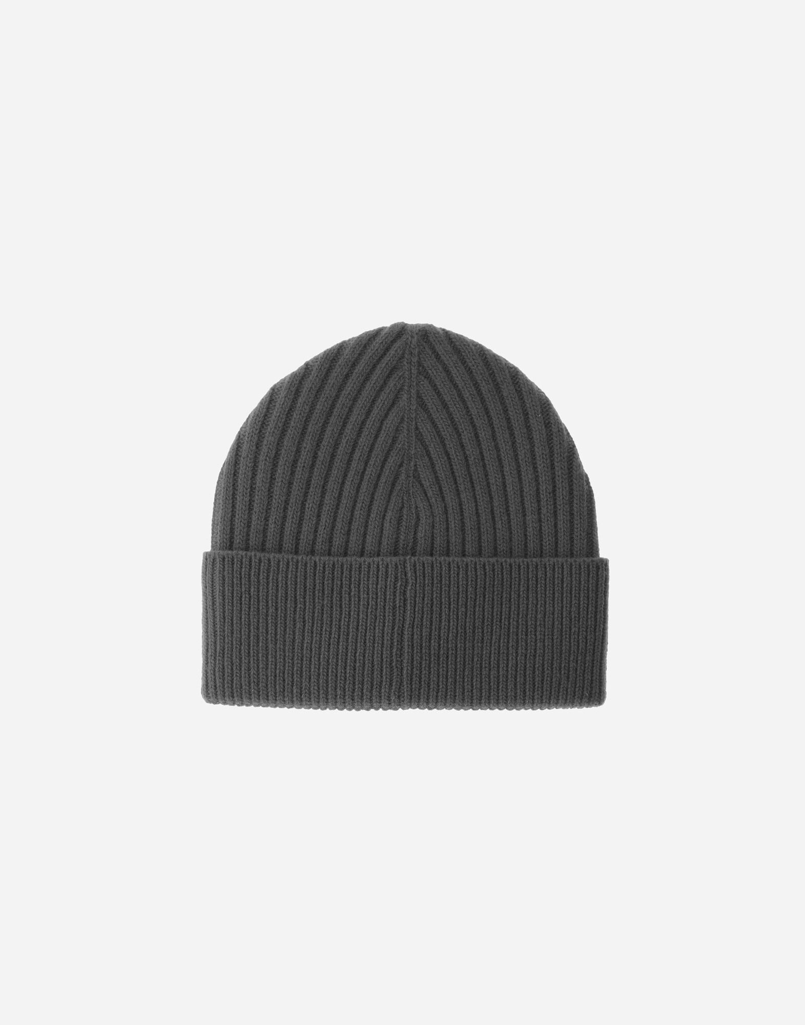BEANIE IN DOUBLE RIB WOOL