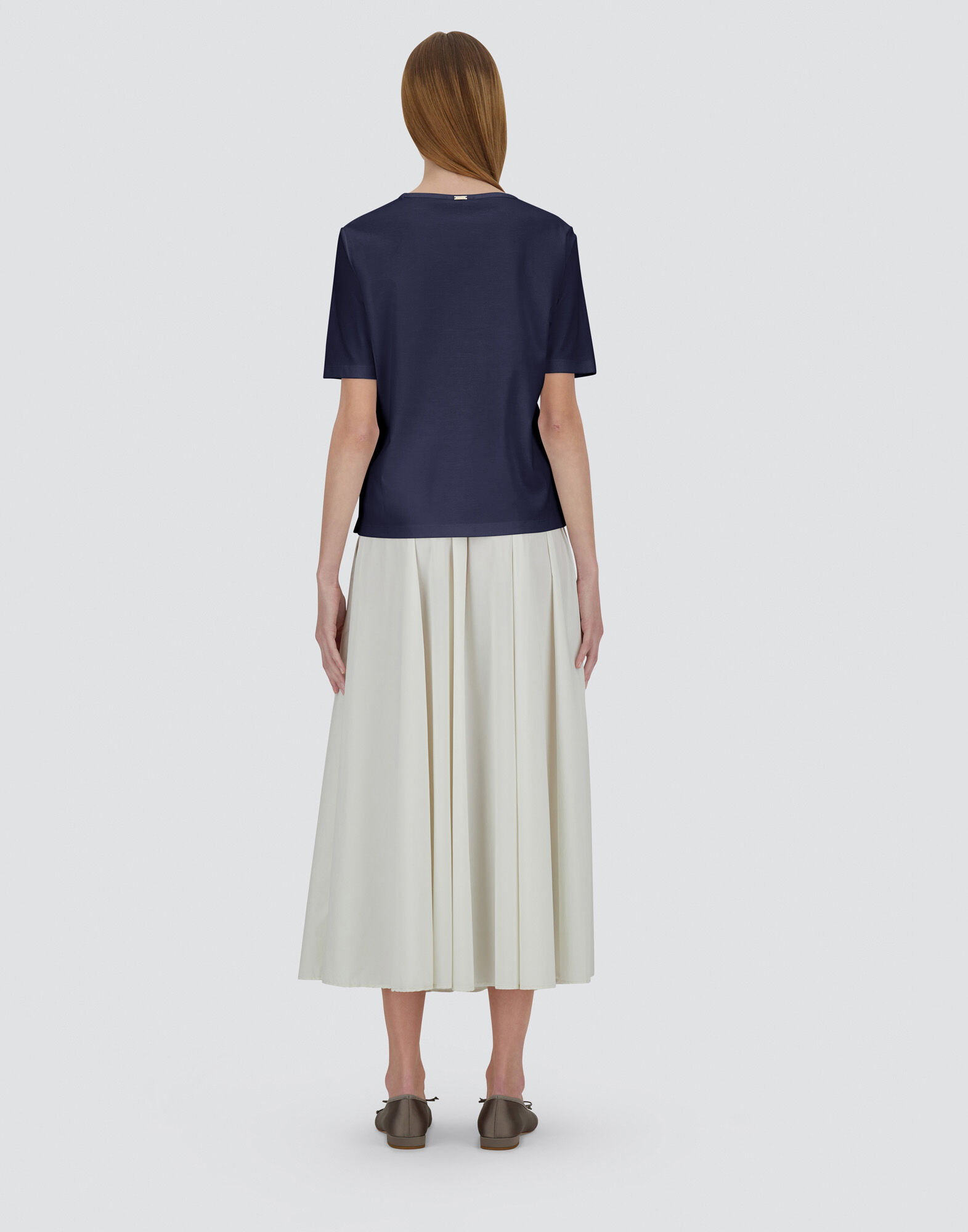 T-SHIRT IN EVER COTTON INTERLOCK AND MONOGRAM LUREX