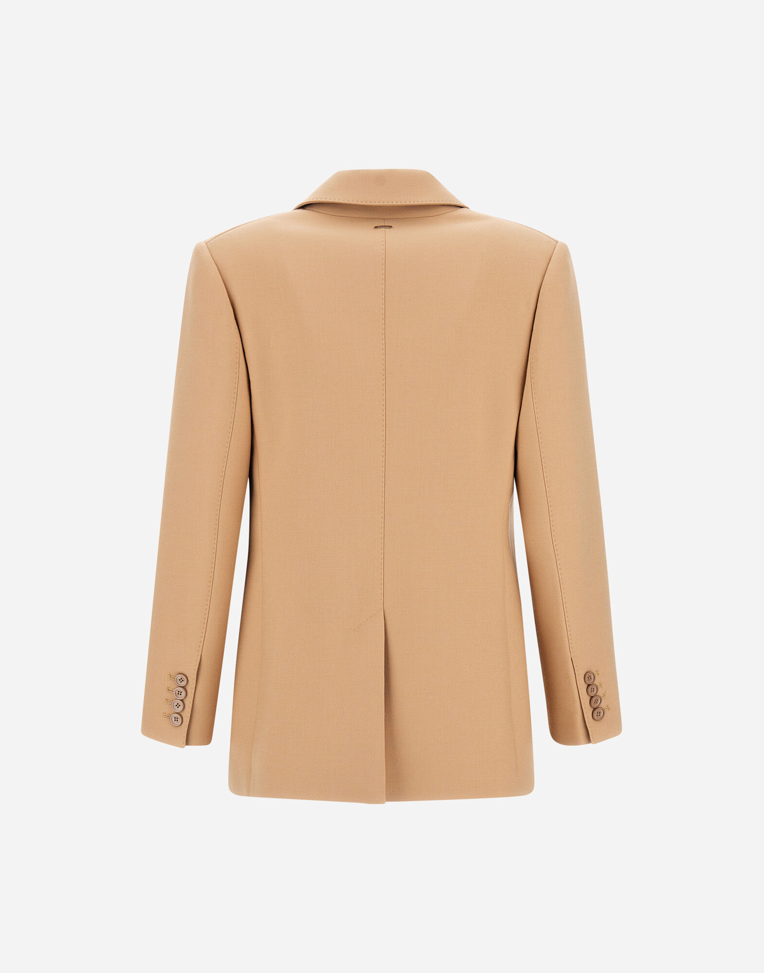 DOUBLE-BREASTED BLAZER IN FLUID WOOL