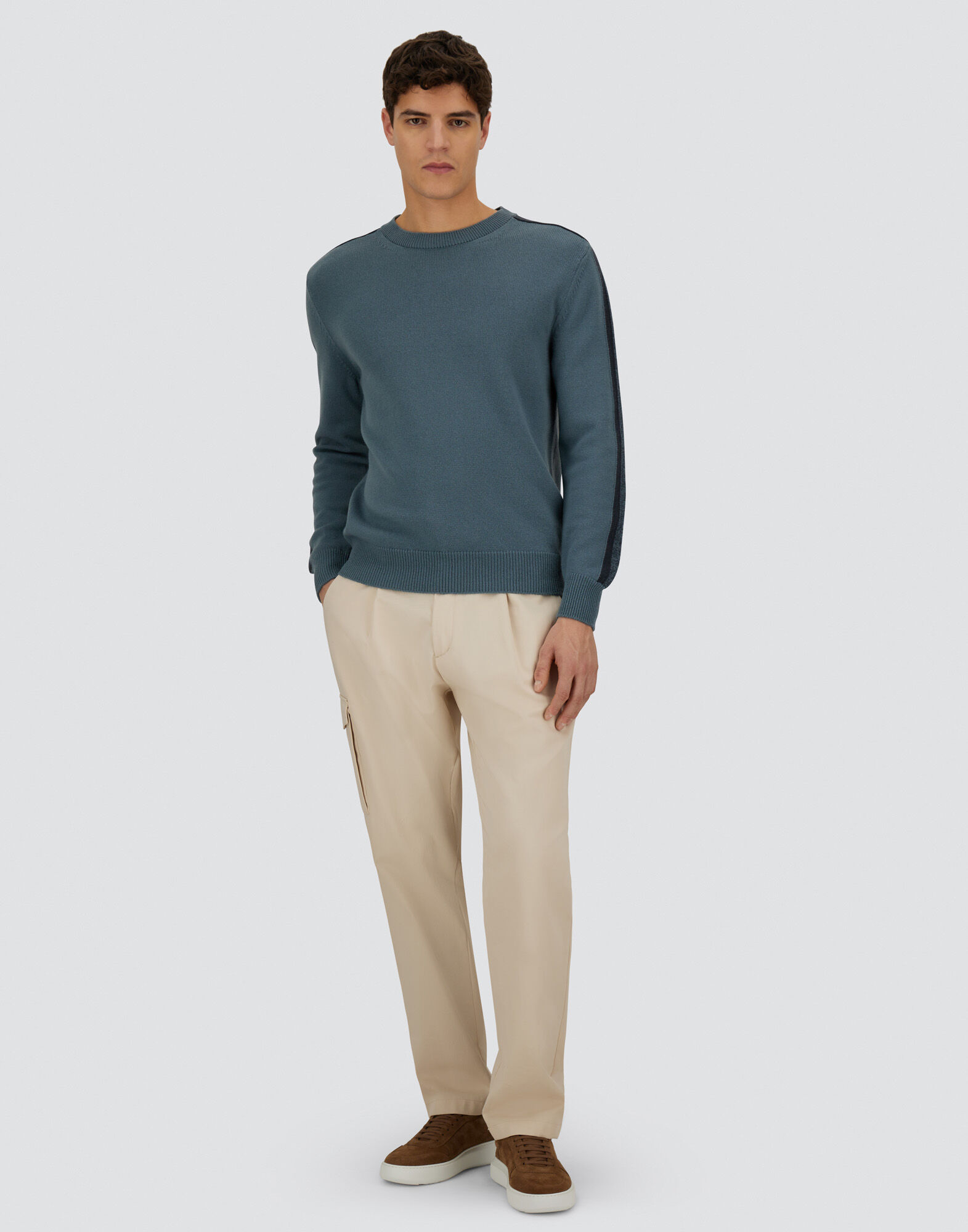 RESORT SWEATER IN CARDED PURE WOOL