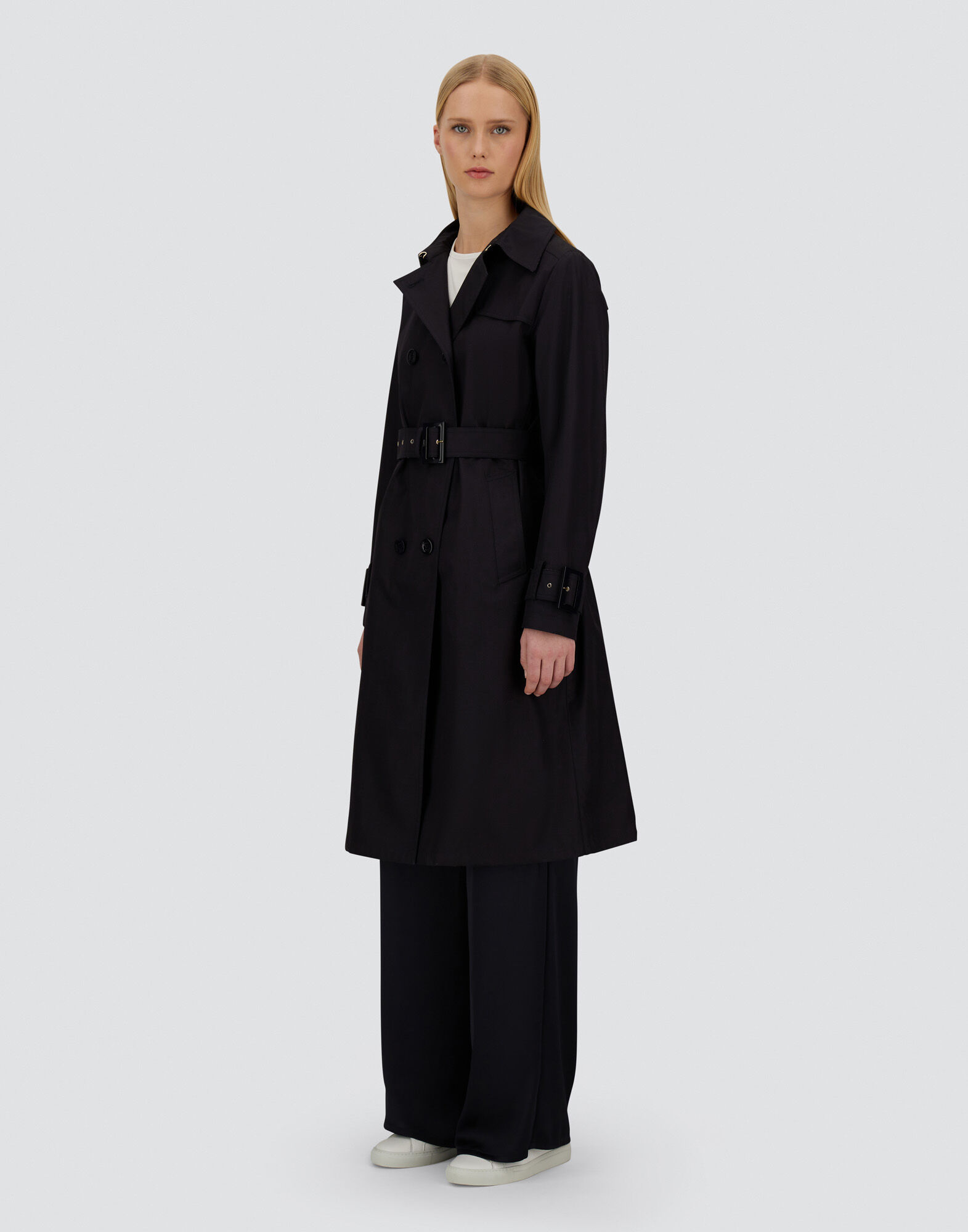 TRENCH COAT IN DELON AND MONOGRAM LUREX