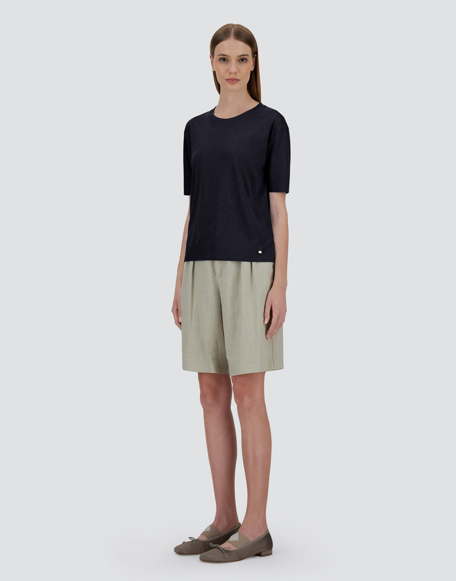 T-SHIRT IN GLAM KNIT?EFFECT