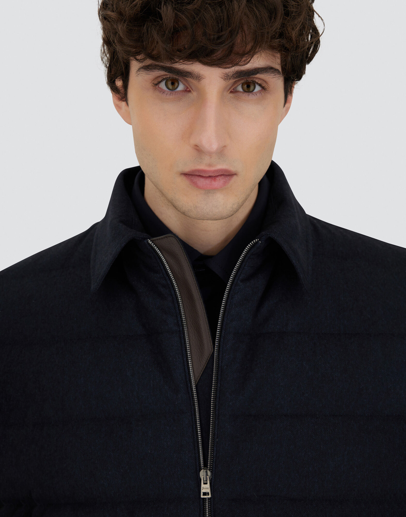 JACKET IN CASHMERE, SILK AND MONOGRAM
