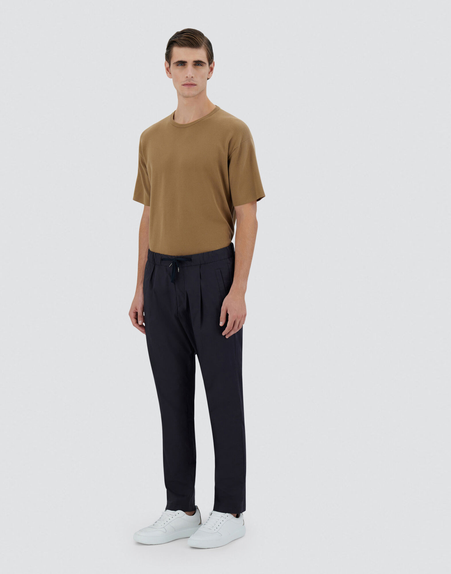 LIGHT COTTON STRETCH TROUSERS