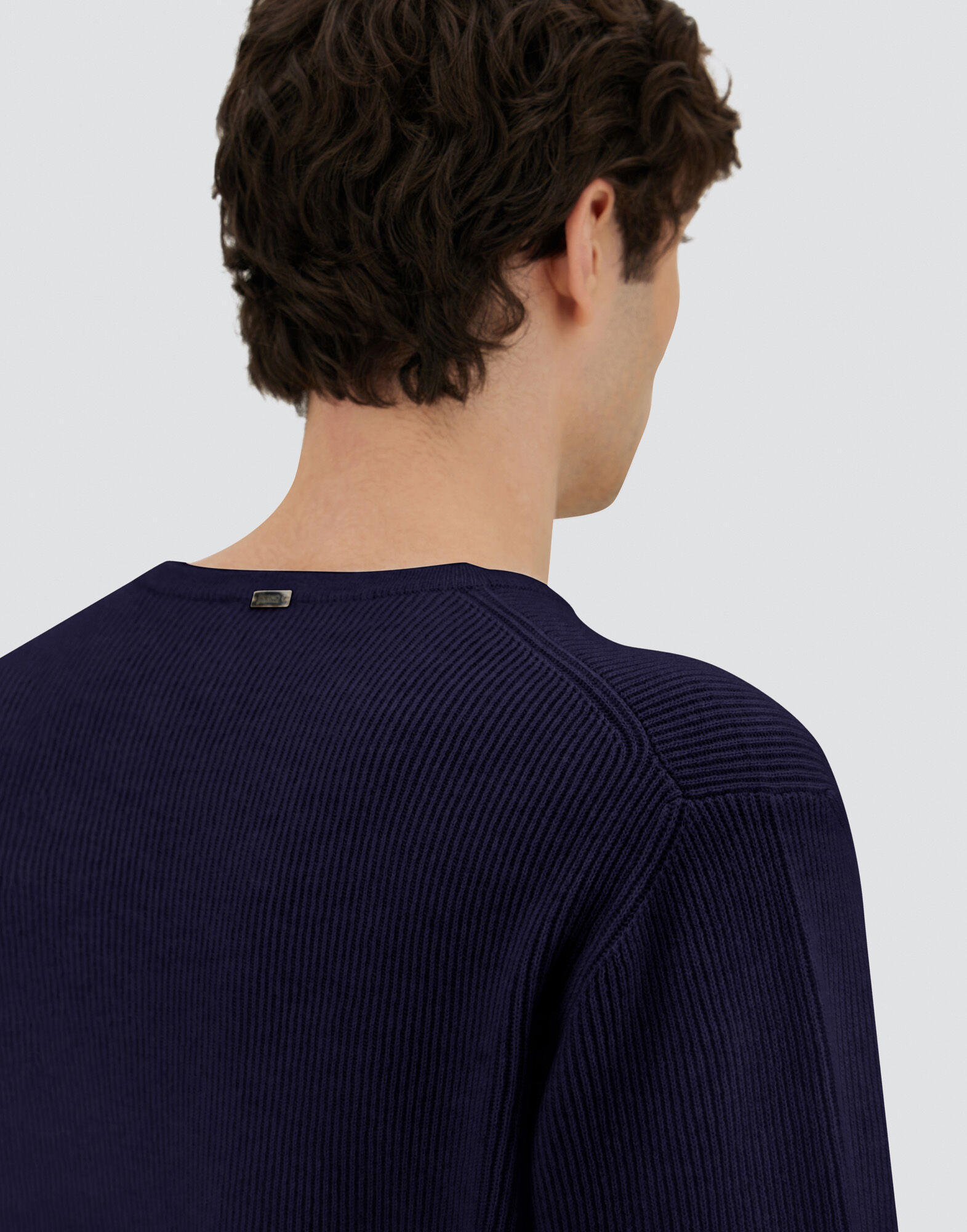 SWEATER IN RIBBED WOOL CASHMERE