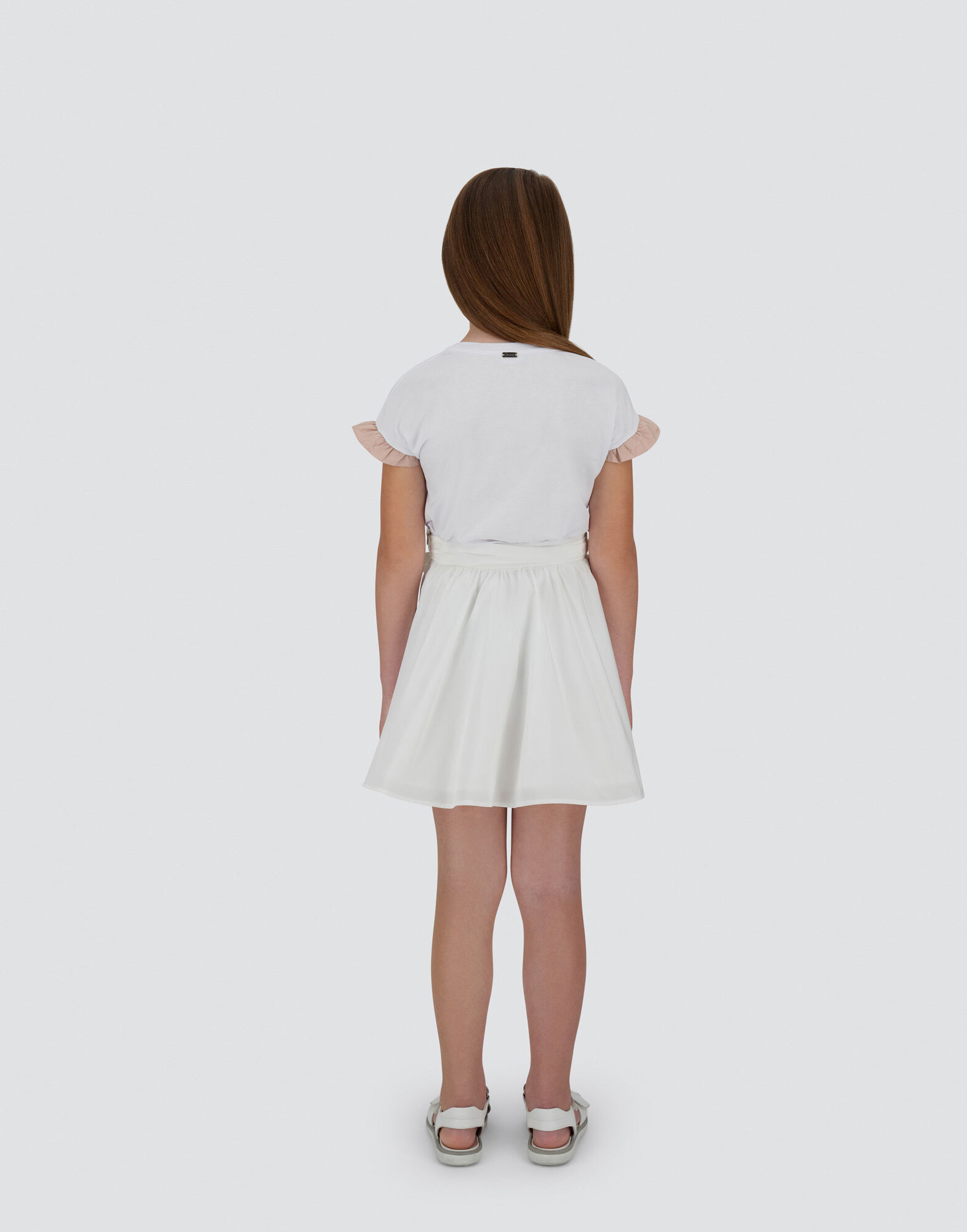 NEW TECHNO TAFFETA SKIRT