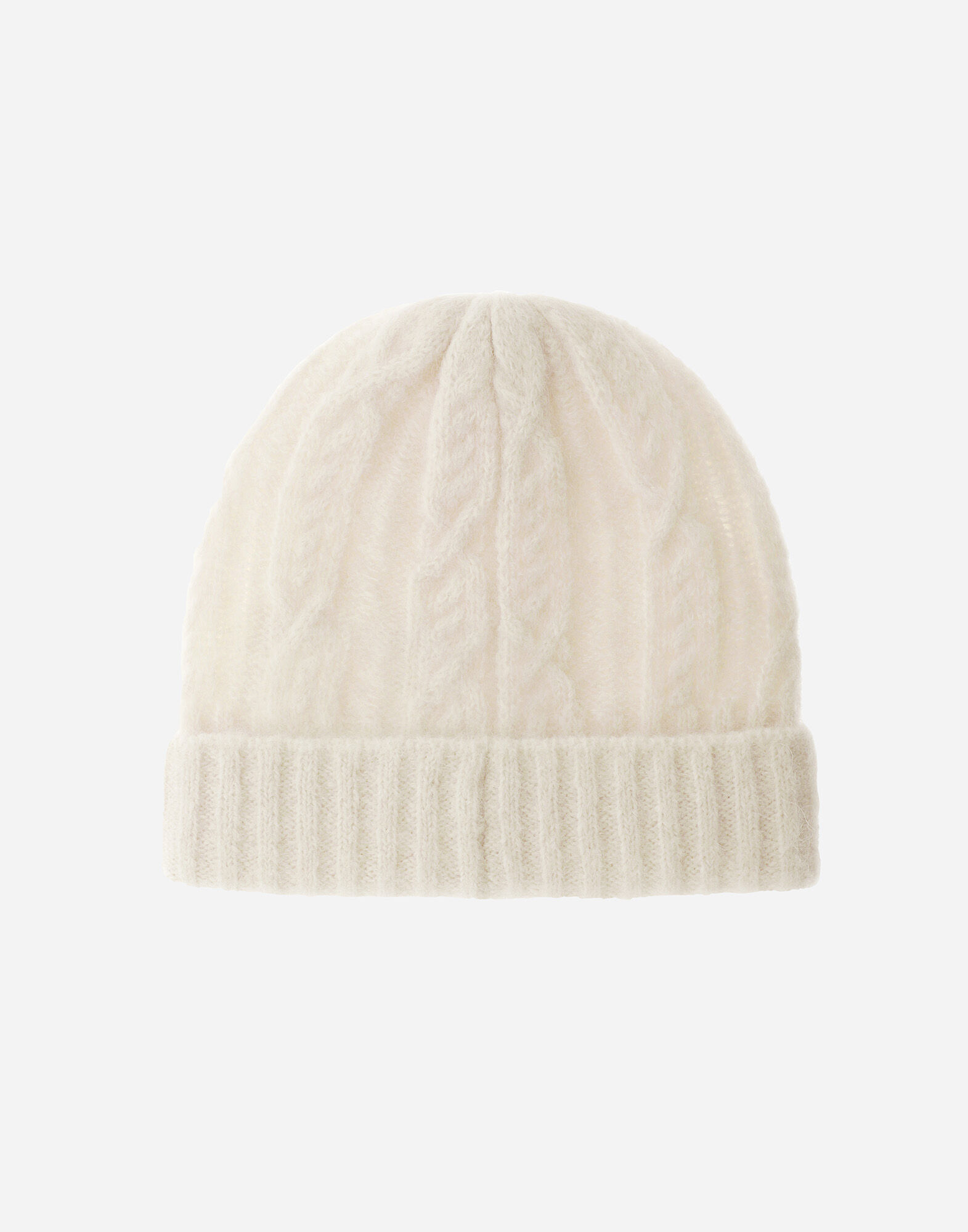 RESORT BEANIE IN CABLE KNIT ALPACA WOOL