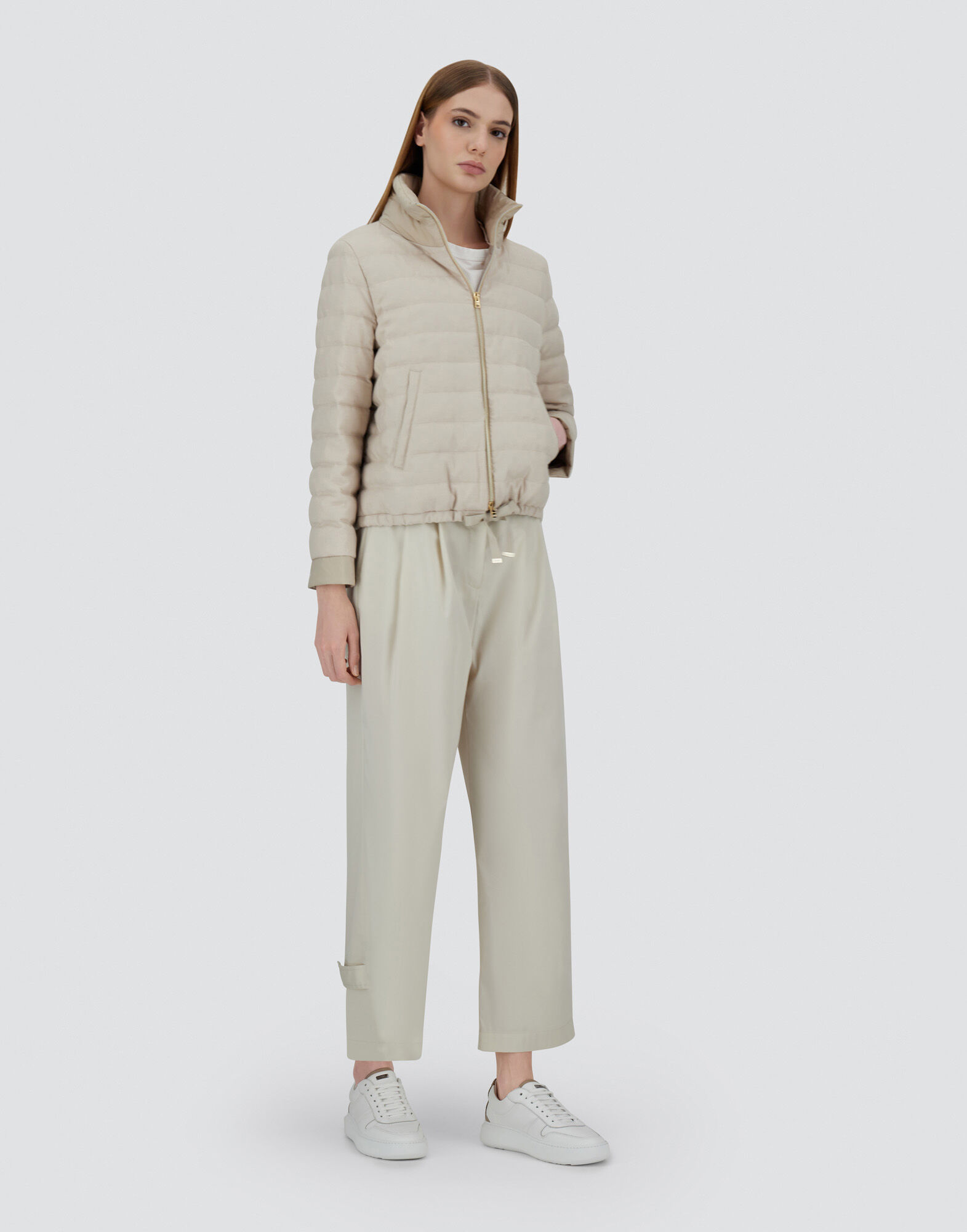 JACKET IN CASHMERE, SILK AND ECOAGE