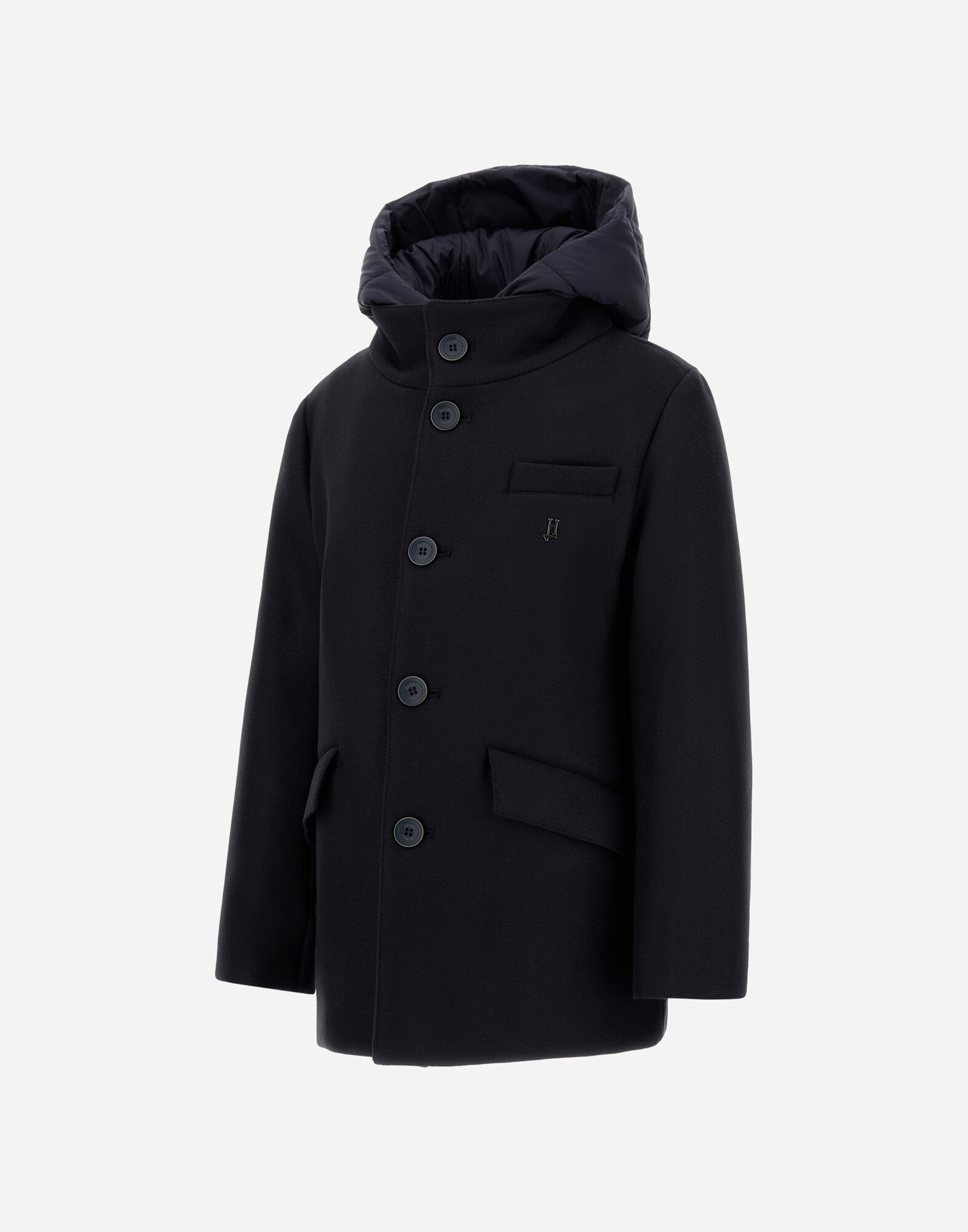 COAT IN ECOWOOL AND NYLON CHAMONIX