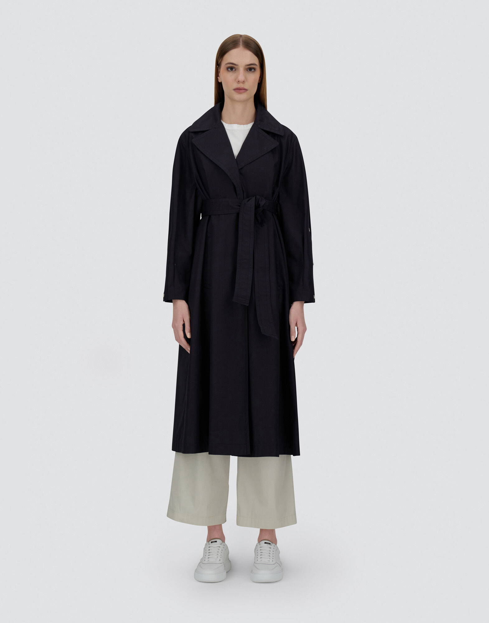 TRENCH COAT IN DELON AND MONOGRAM LUREX