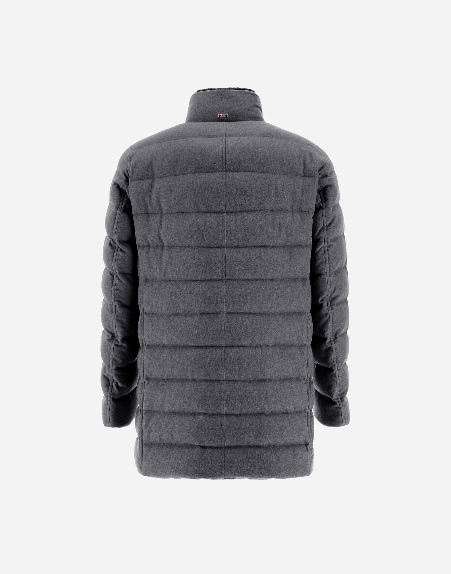 COAT IN CASHMERE, SILK AND LIGHT FAUX FUR