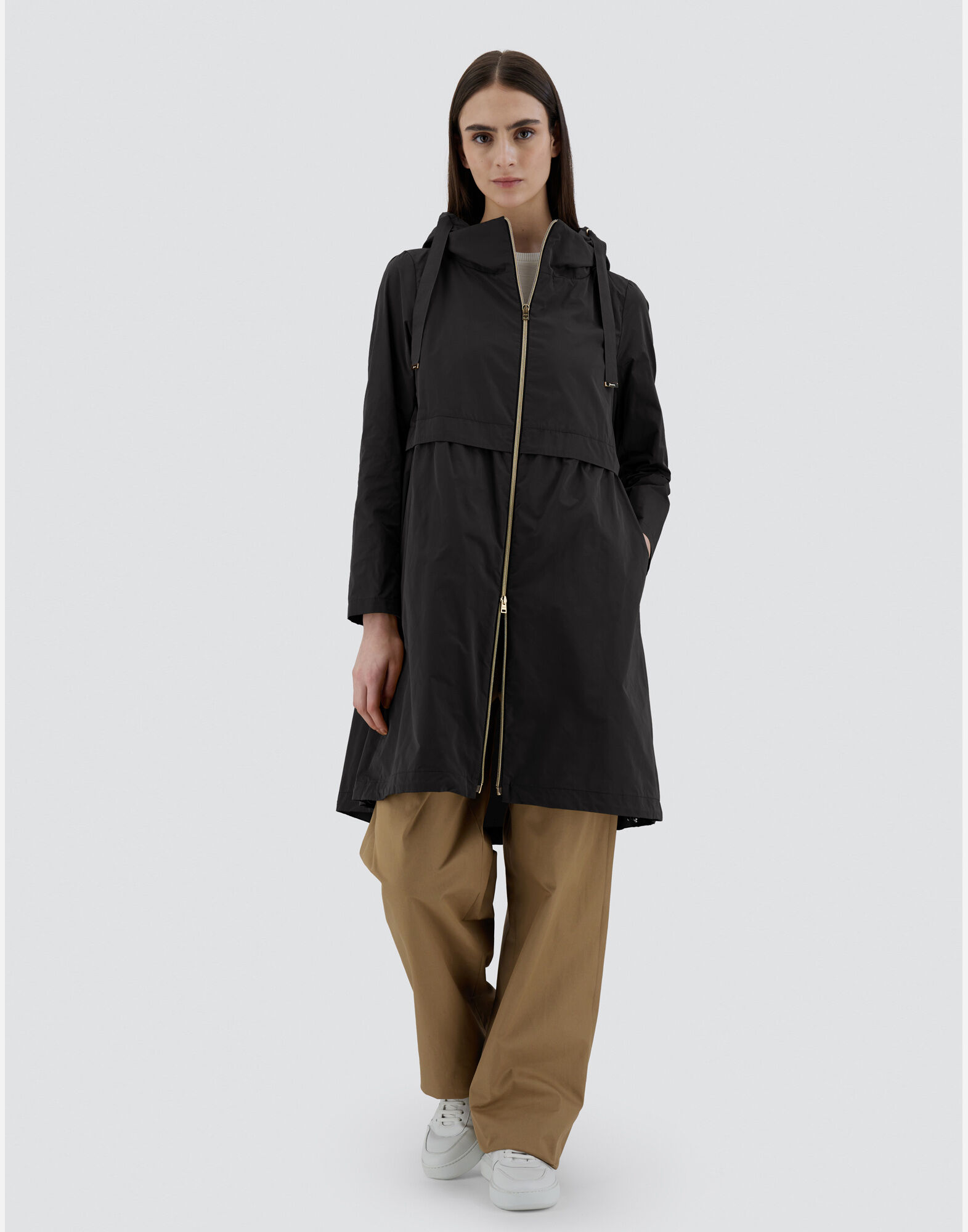 LONG NEW TECHNO TAFFETA' PARKA