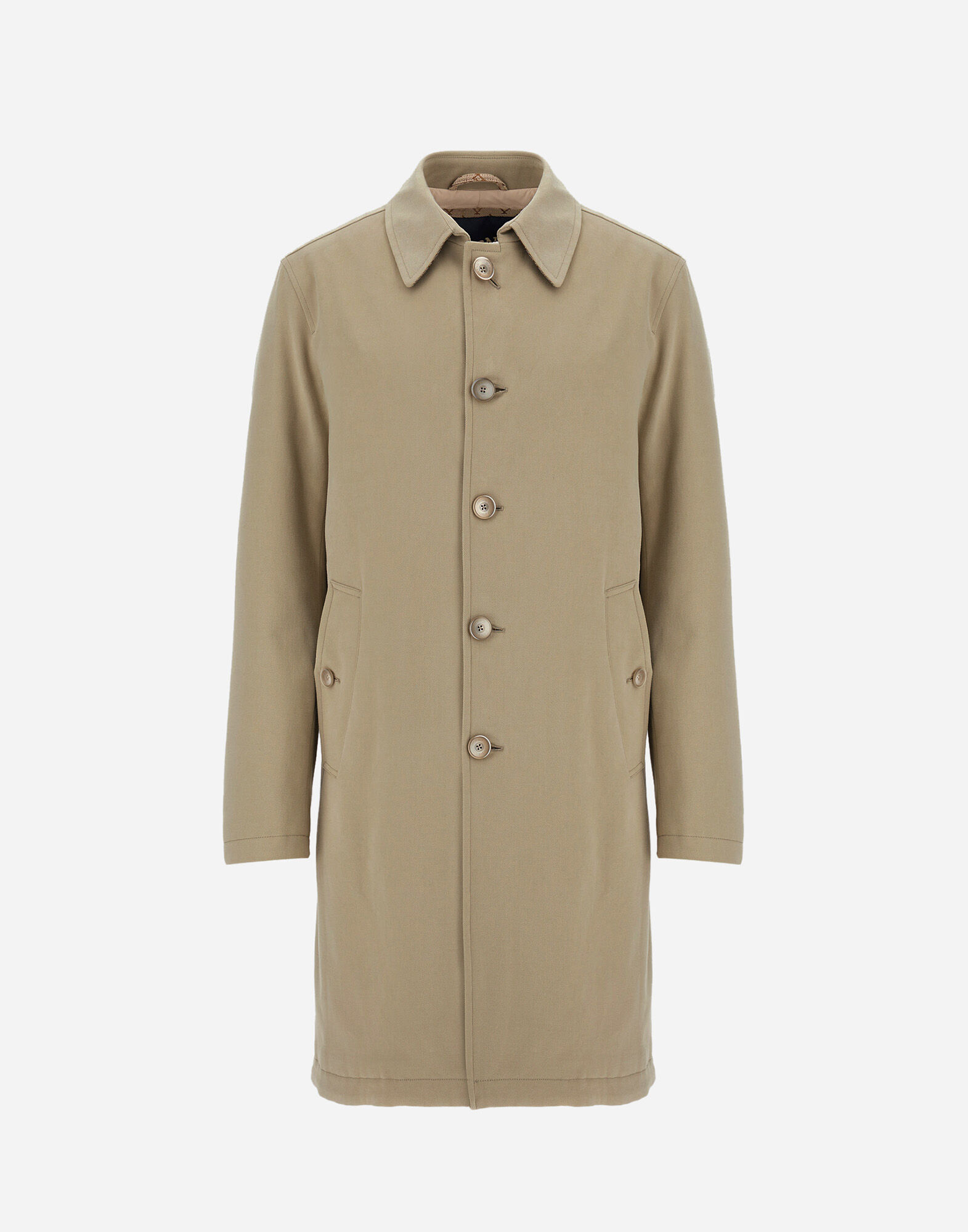 RAINCOAT IN STRETCH COTTON VELVET AND MONOGRAM