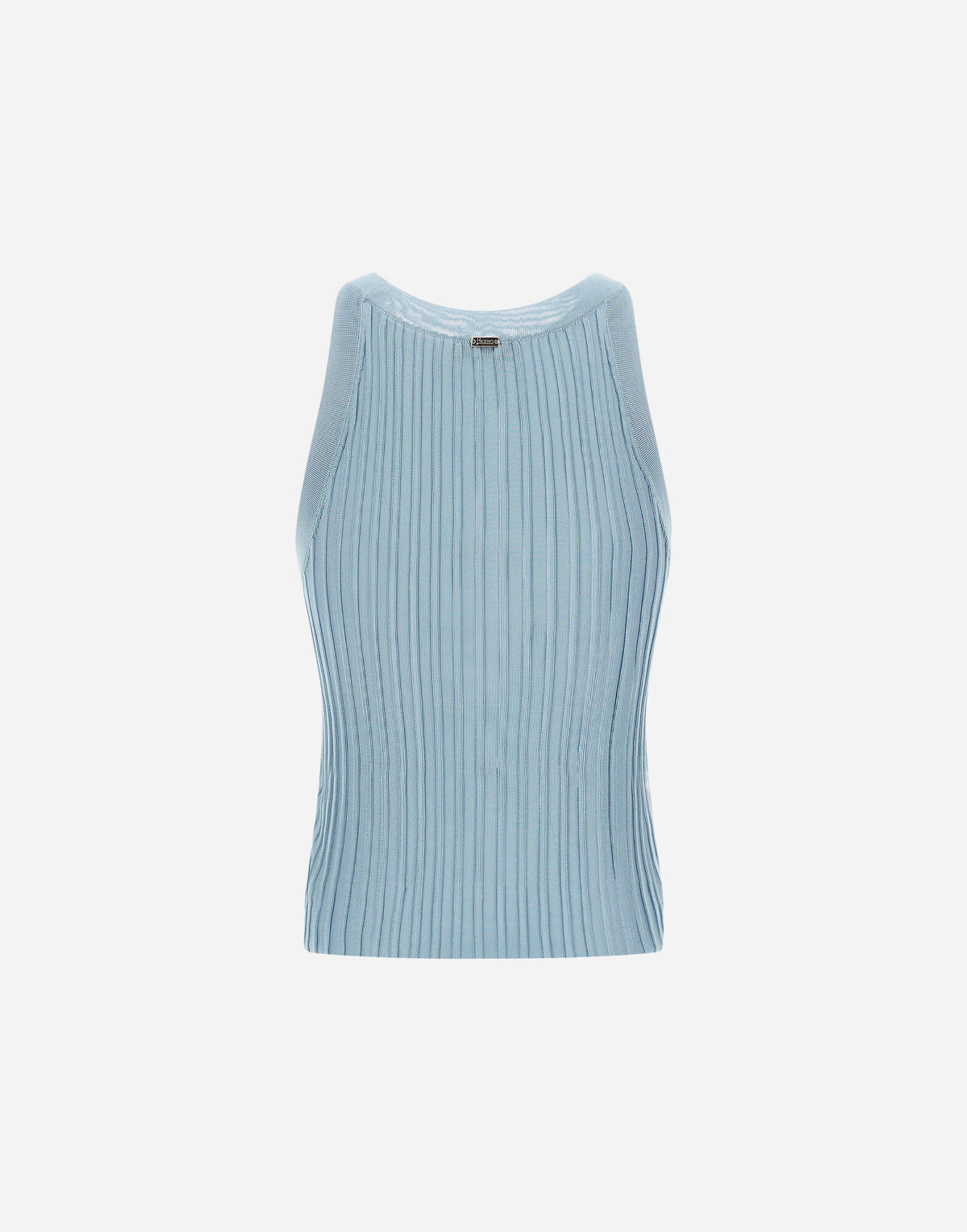 TANK?TOP IN SHINY VISCOSE RIB