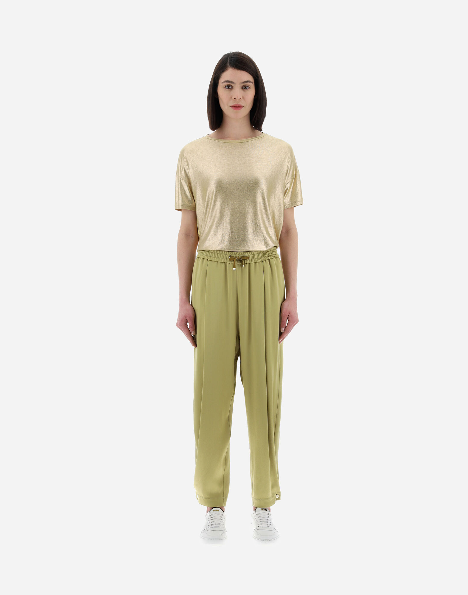 RESORT TROUSERS IN SATIN EFFECT