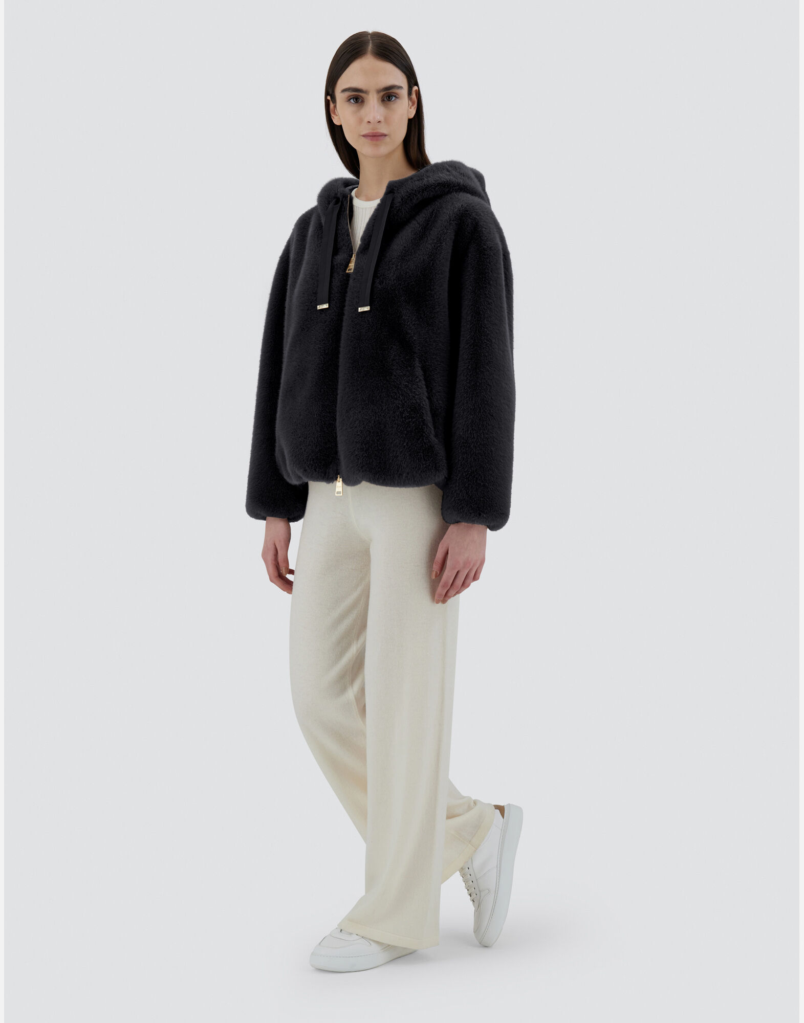 SWEATSHIRT IN FAUX MINK FUR