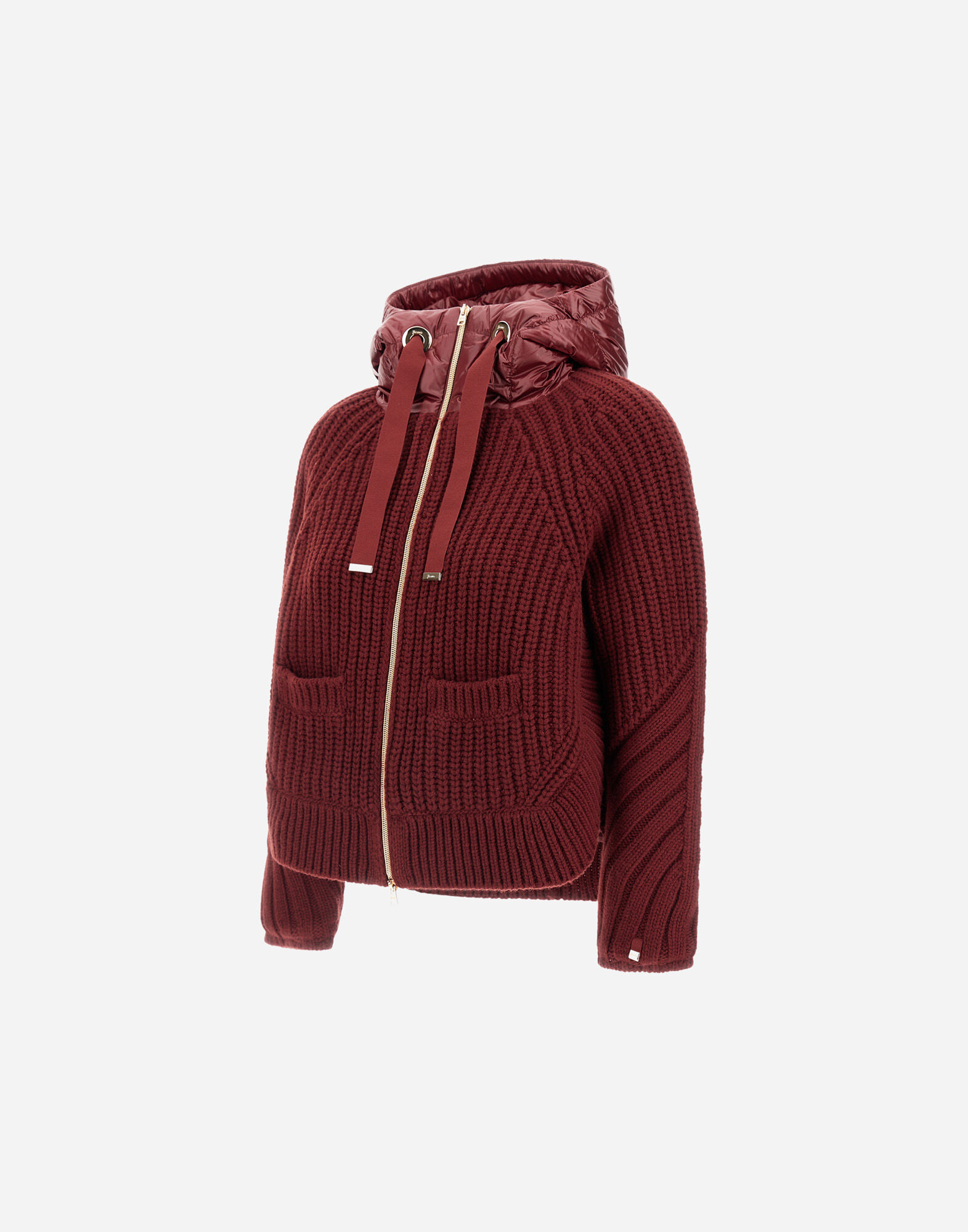CARDIGAN IN COB STITCH WOOL AND NYLON ULTRALIGHT