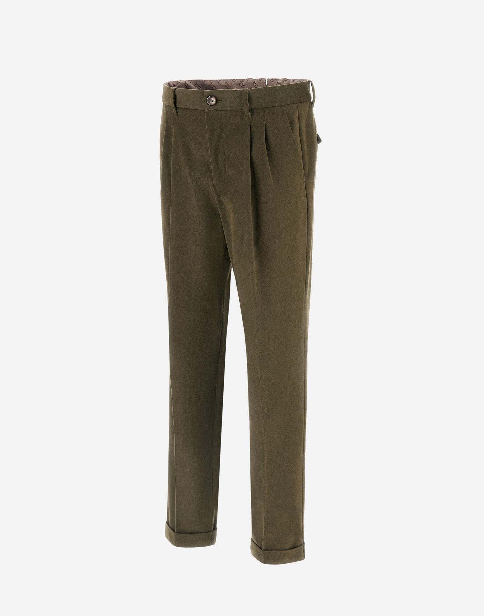 TROUSERS IN STRETCH COTTON VELVET