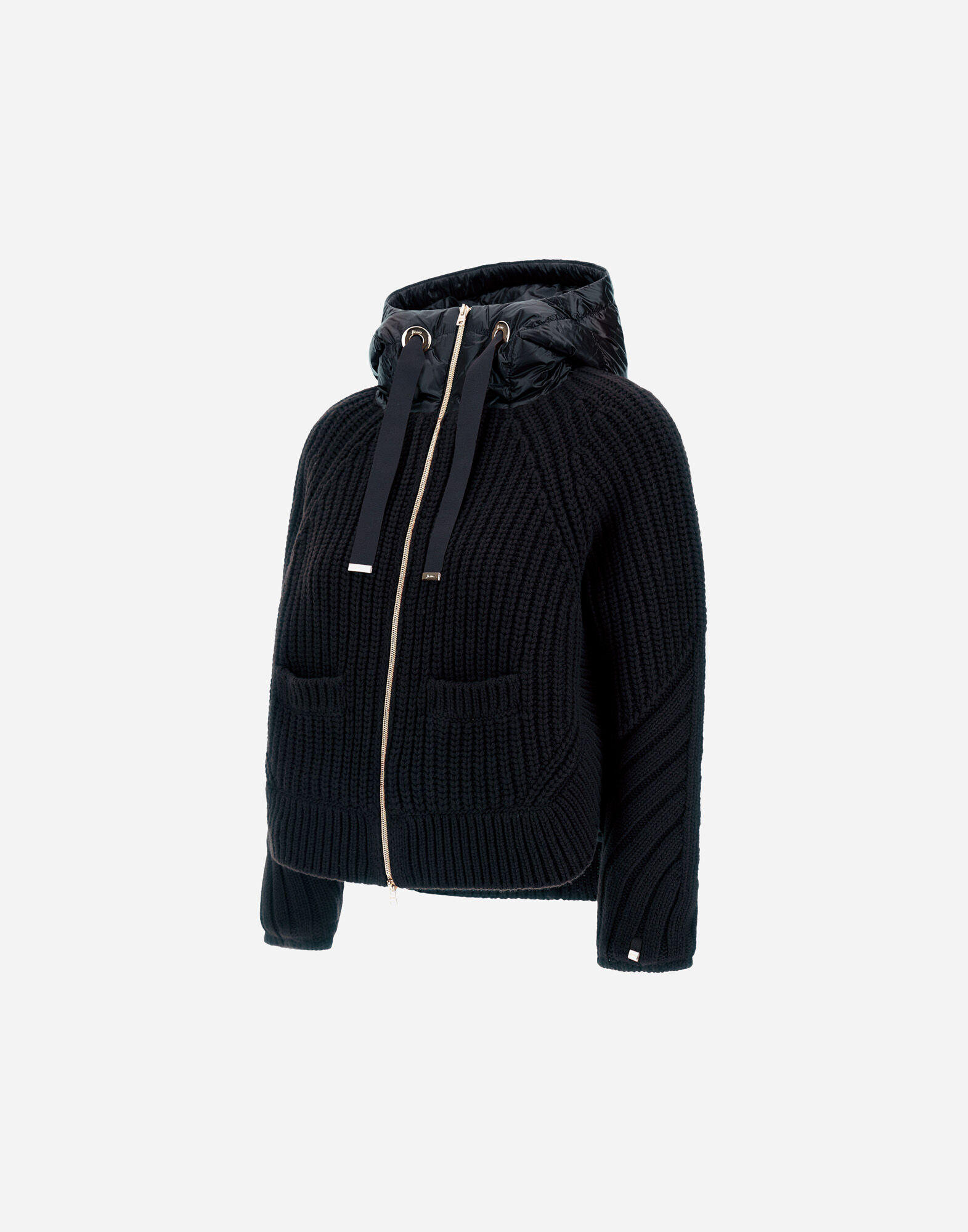 CARDIGAN IN COB STITCH WOOL AND NYLON ULTRALIGHT