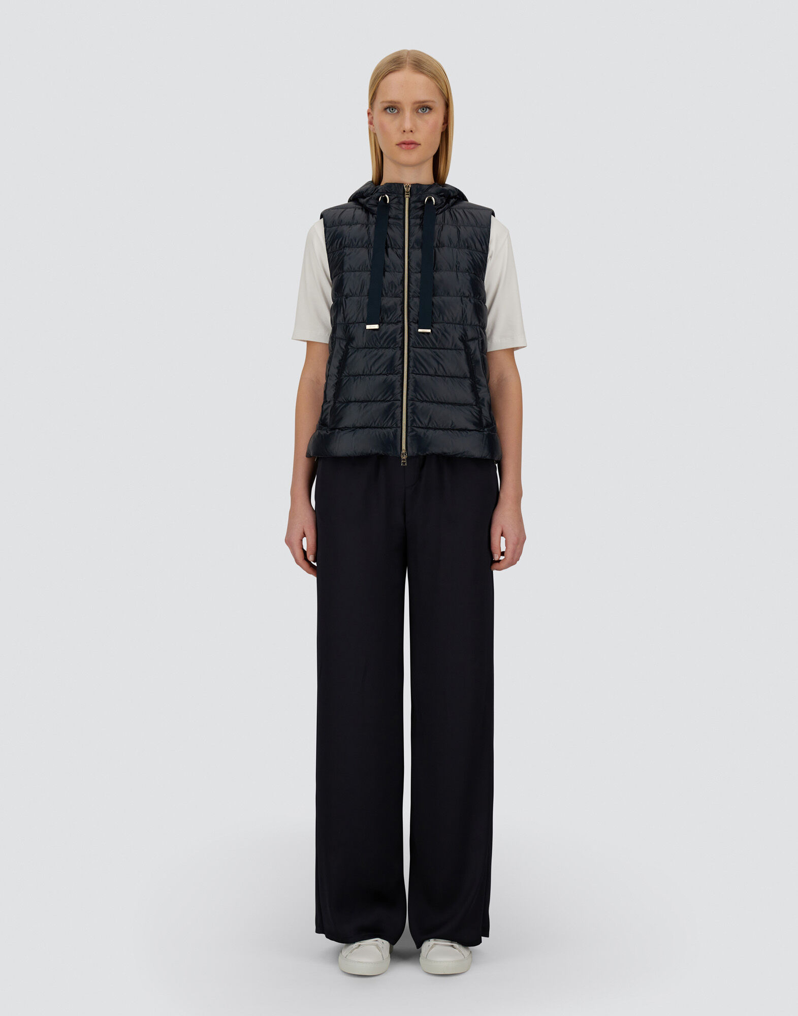 VEST IN NYLON ULTRALIGHT AND MONOGRAM LUREX