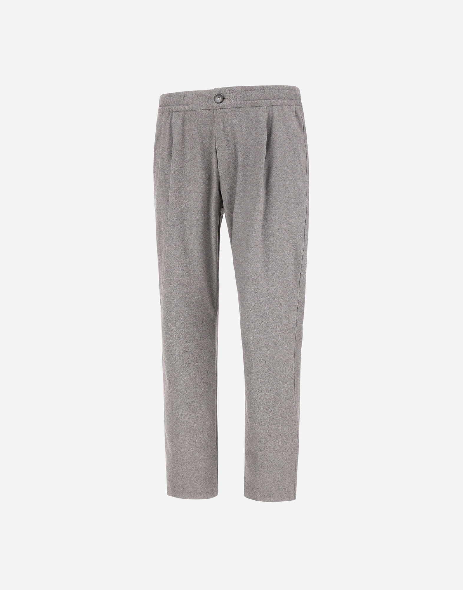 RESORT TROUSERS IN MELANGE SUEDE EFFECT