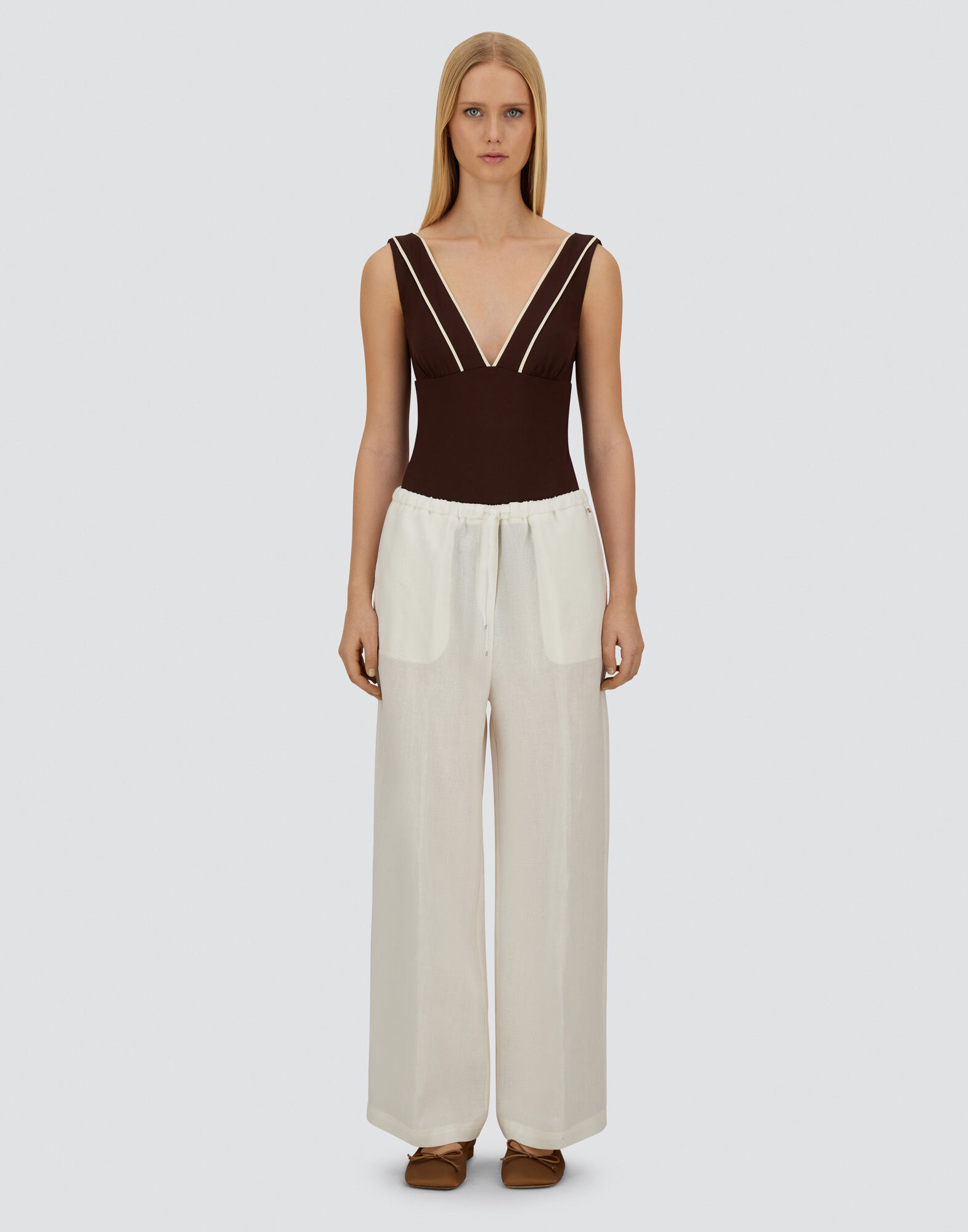 RESORT TROUSERS IN NEW LINEN