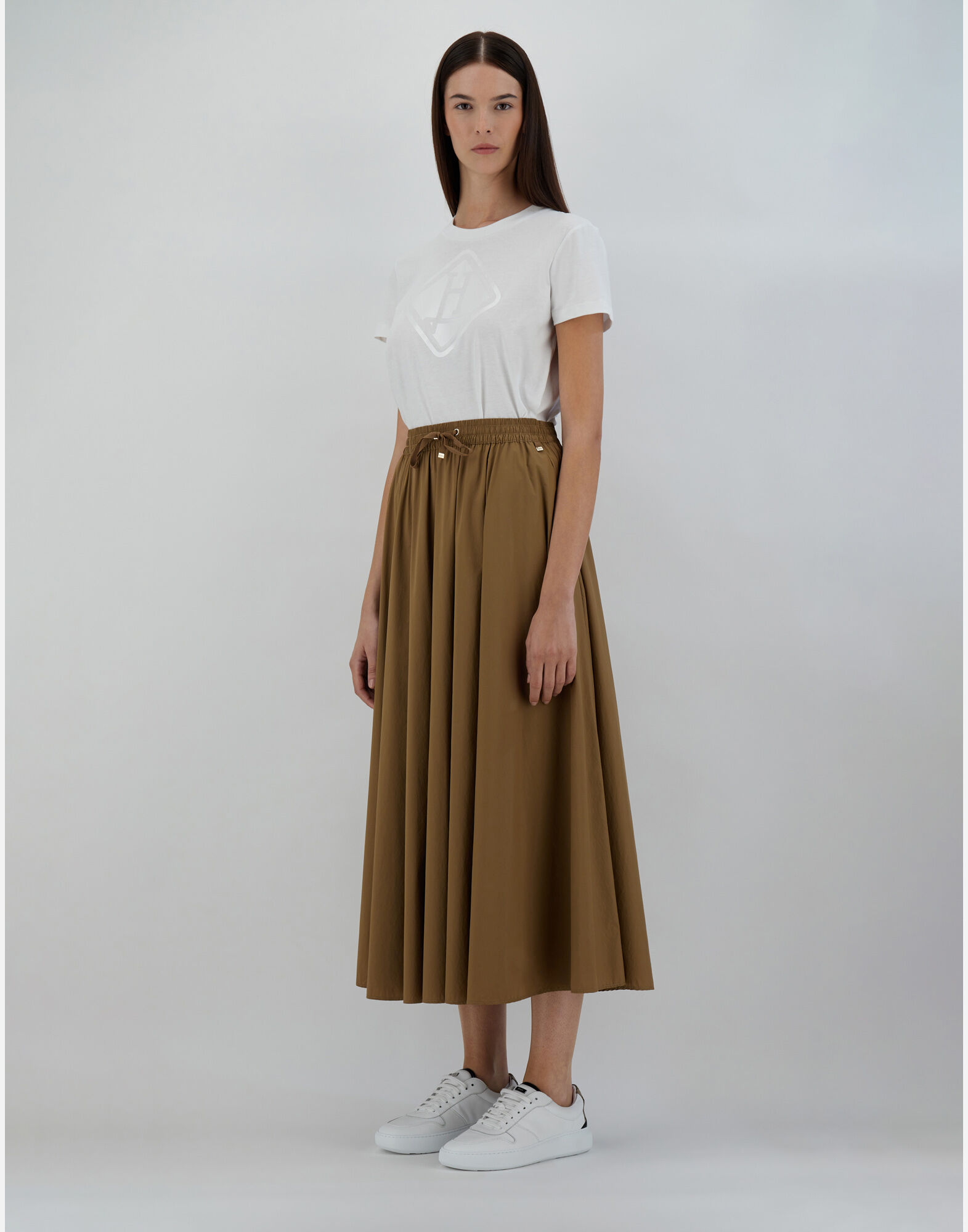 SKIRT IN LIGHT NYLON STRETCH