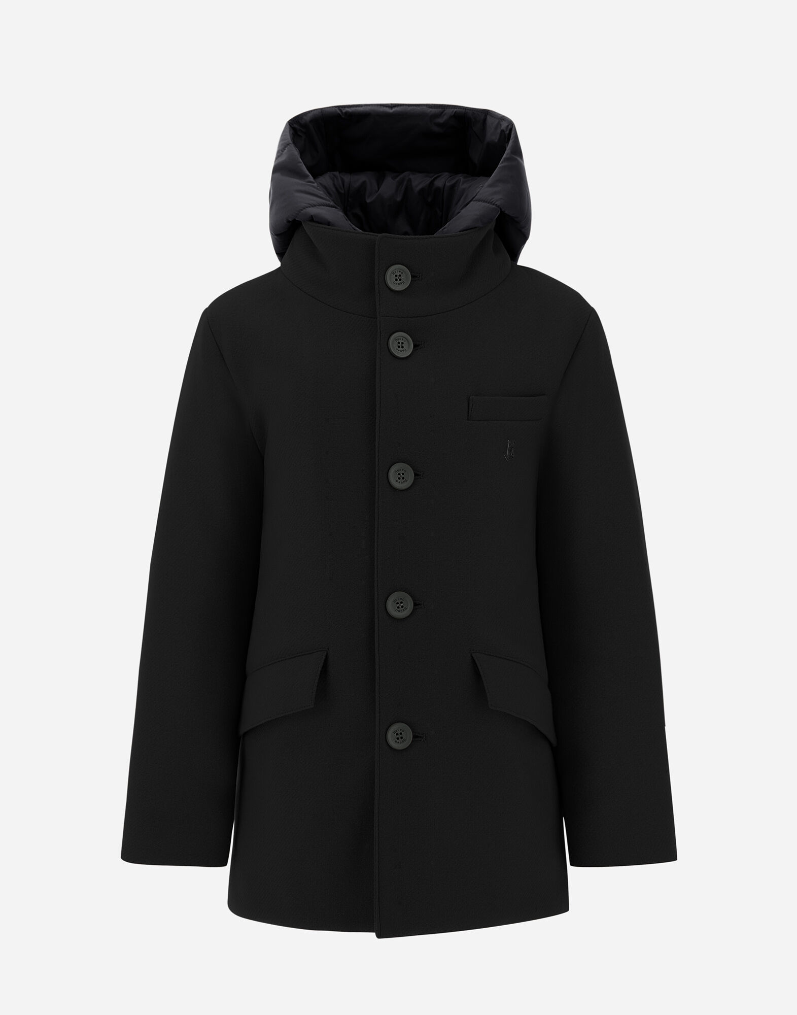 COAT IN ECOWOOL AND NYLON CHAMONIX