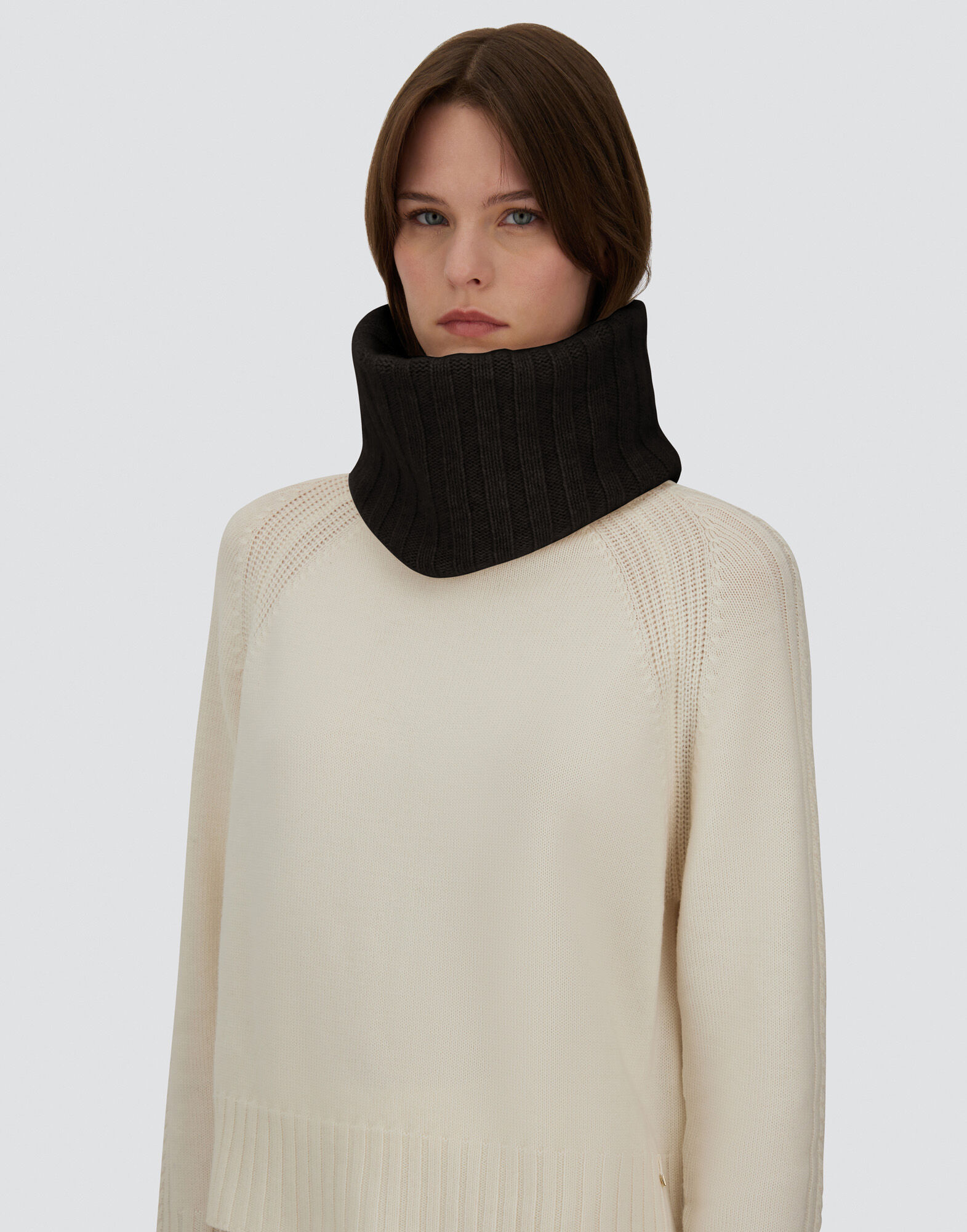 NECK WARMER IN PURE CASHMERE