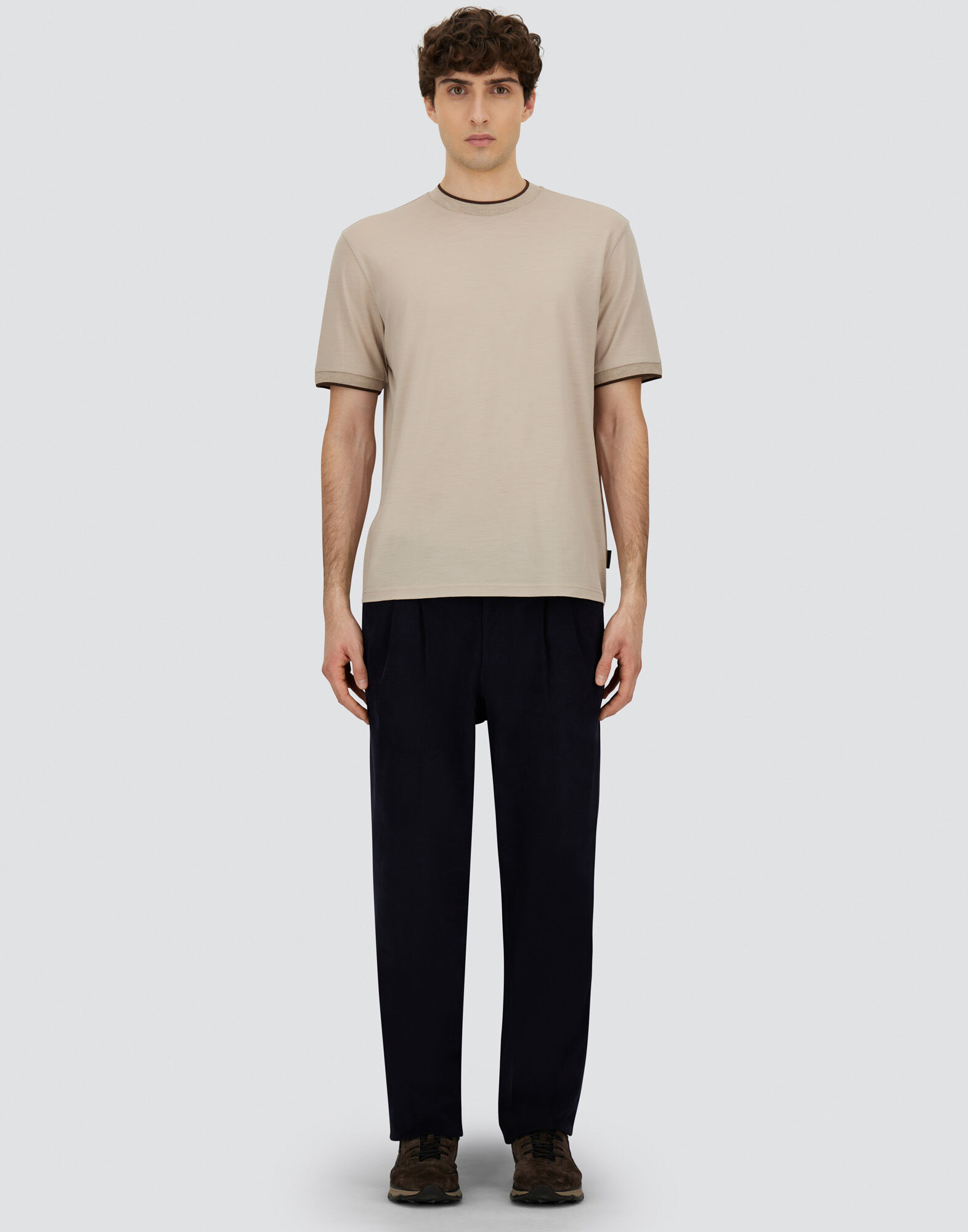 T-SHIRT IN SOFT WOOL JERSEY