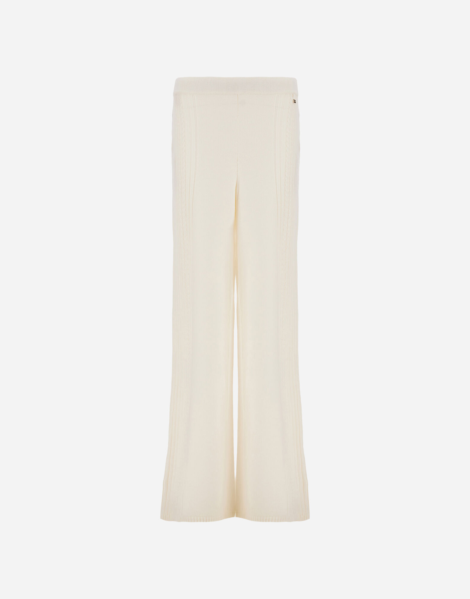 TROUSERS IN RIBBED & BRAIDED MERINO WOOL