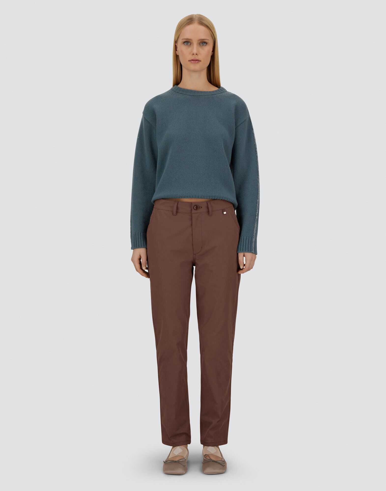 RESORT TROUSERS IN COTTON FEEL