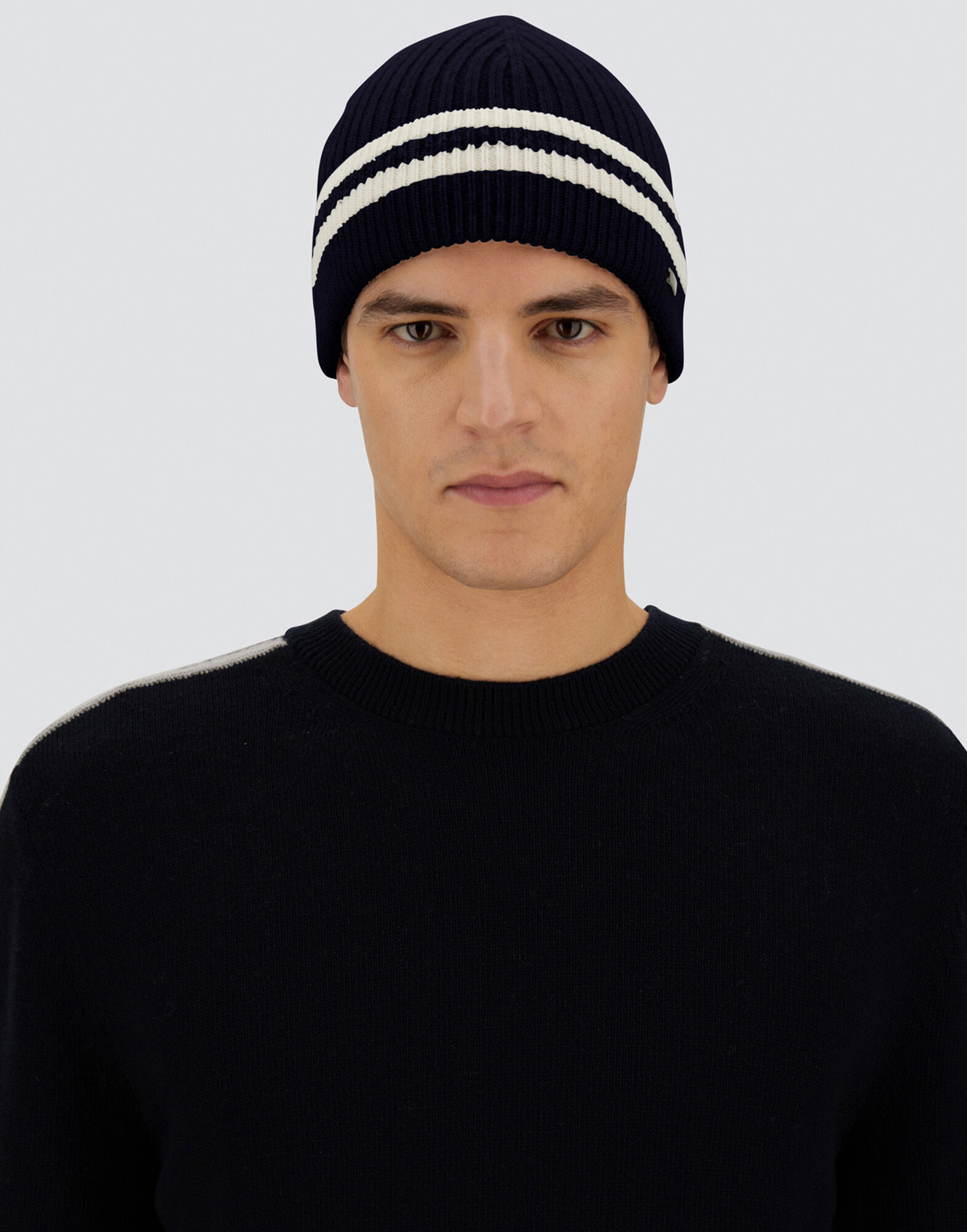 RESORT BEANIE IN DOUBLE RIB WOOL