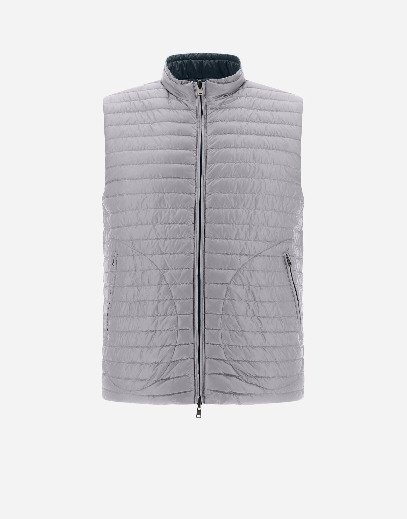 REVERSIBLE TWO-TONE WAISTCOAT IN NYLON ULTRALIGHT