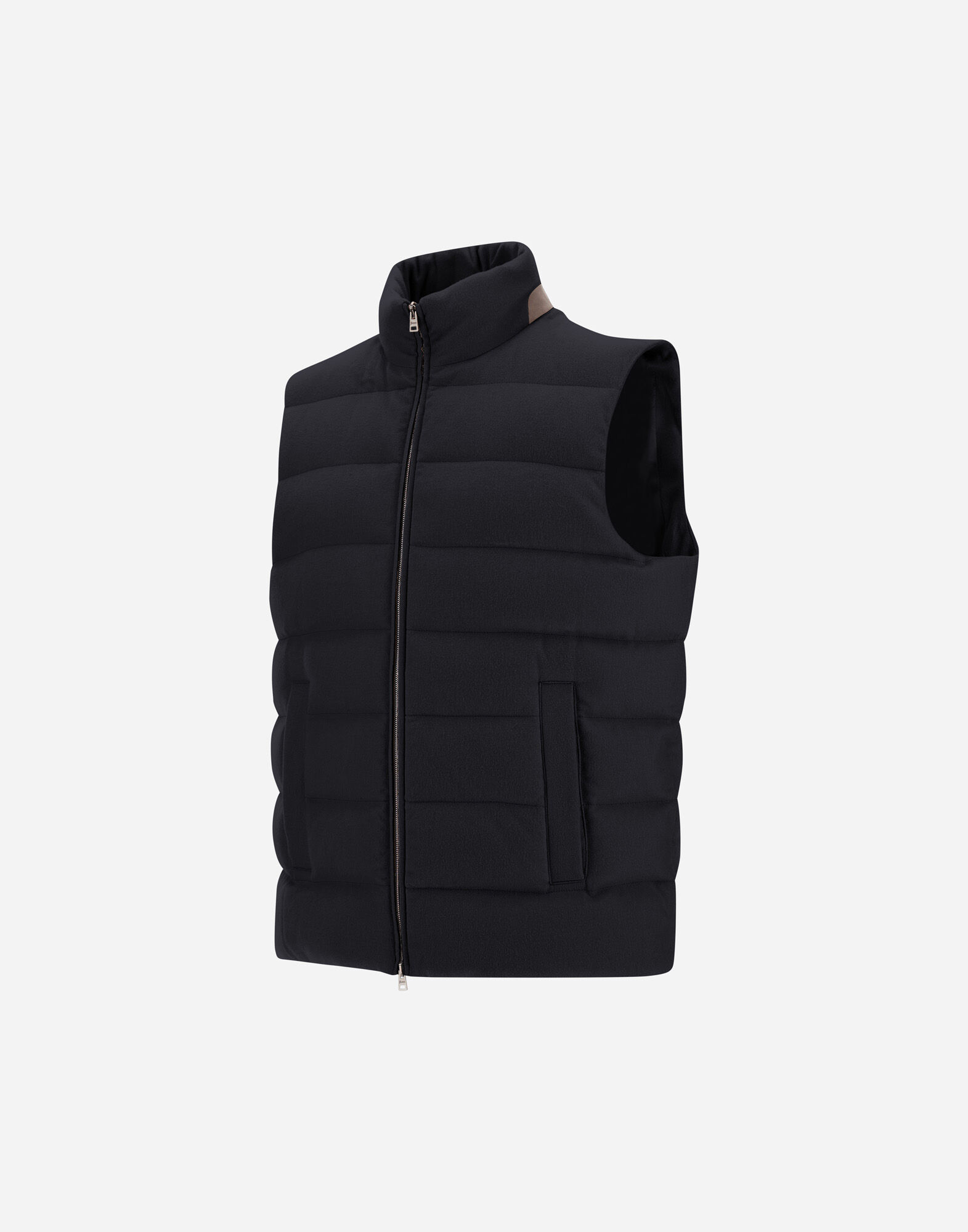 VEST IN CASHMERE, SILK AND MONOGRAM