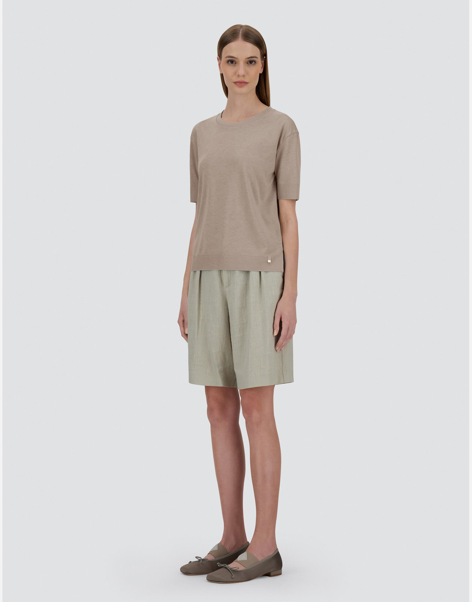 T-SHIRT IN GLAM KNIT?EFFECT
