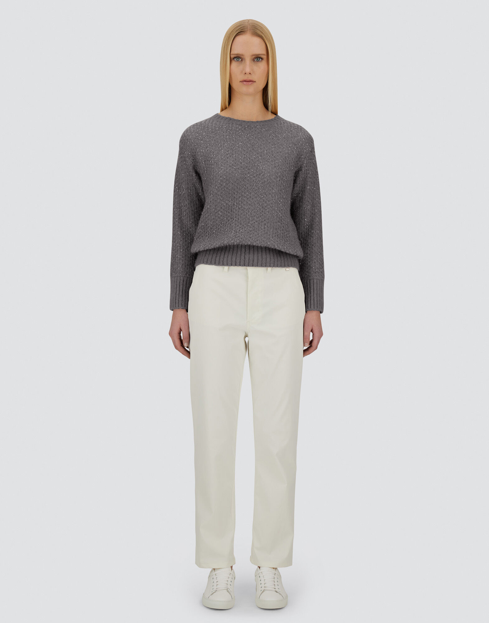 RESORT SWEATER IN SHINY ALPACA WOOL