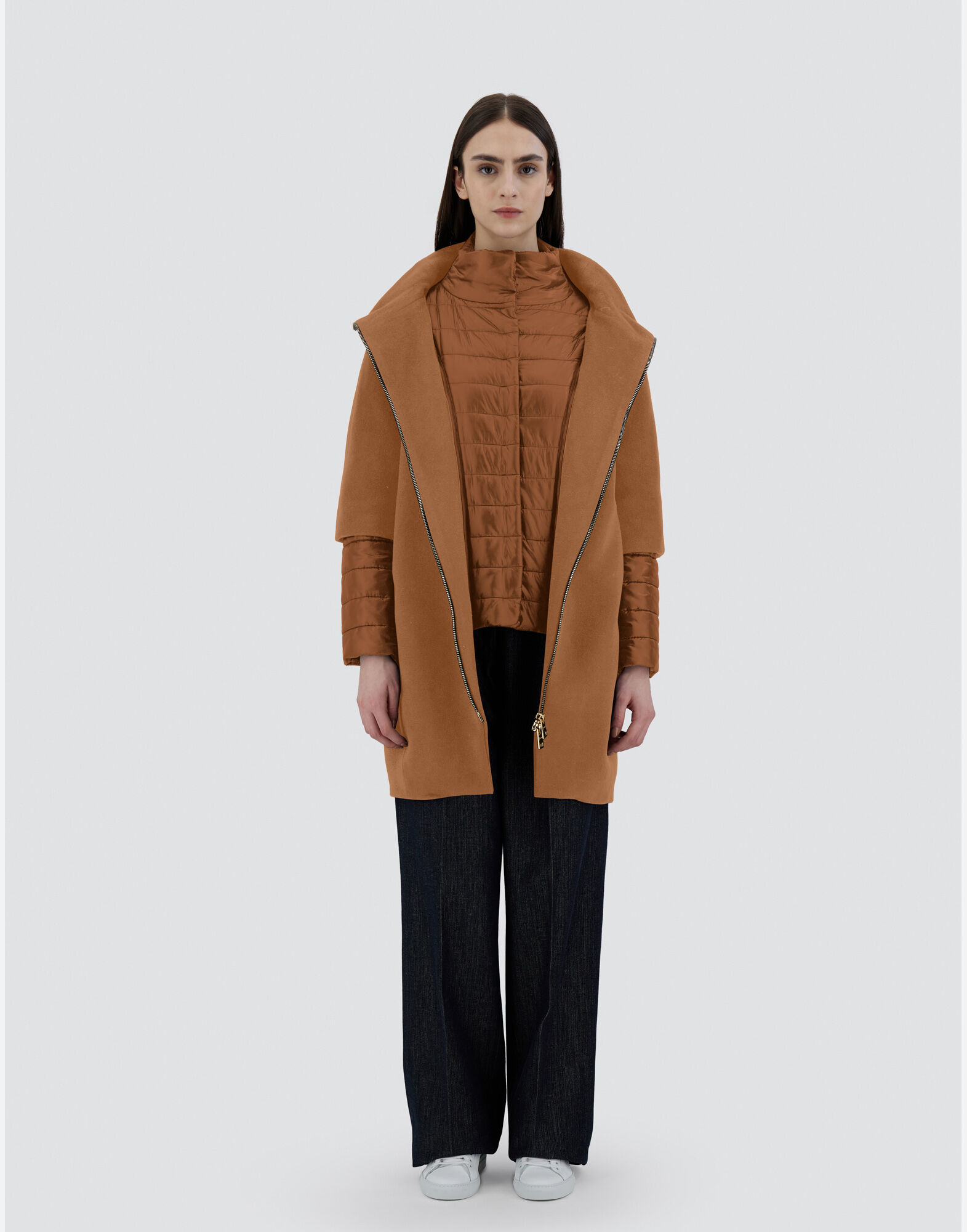 COAT IN LUXURY WOOL AND NYLON ULTRALIGHT