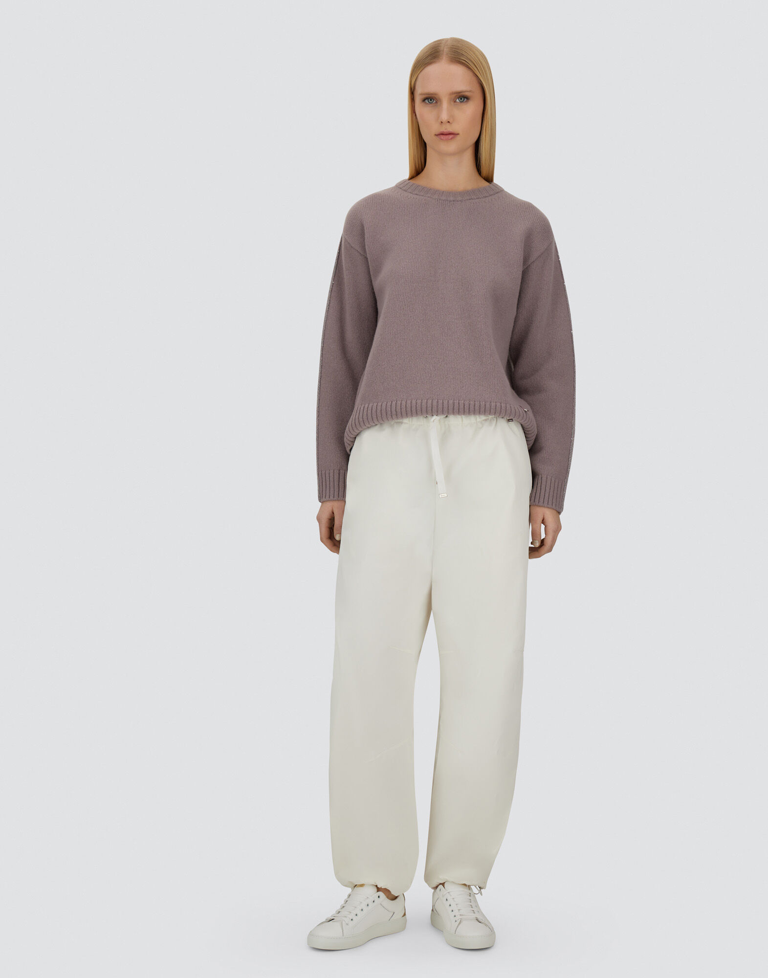 RESORT TROUSERS IN COTTON FEEL WITH DRAWSTRING