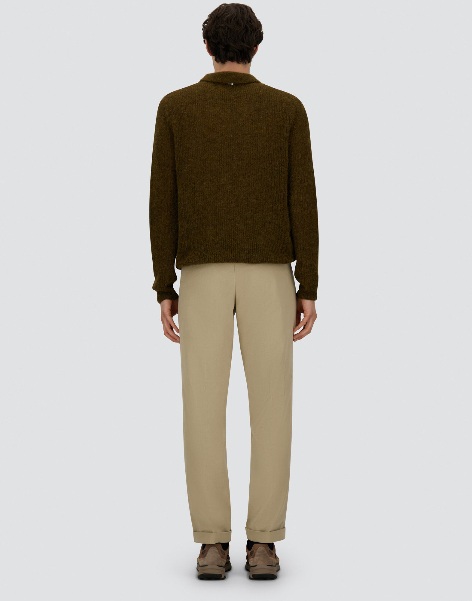 TROUSERS IN STRETCH COTTON VELVET