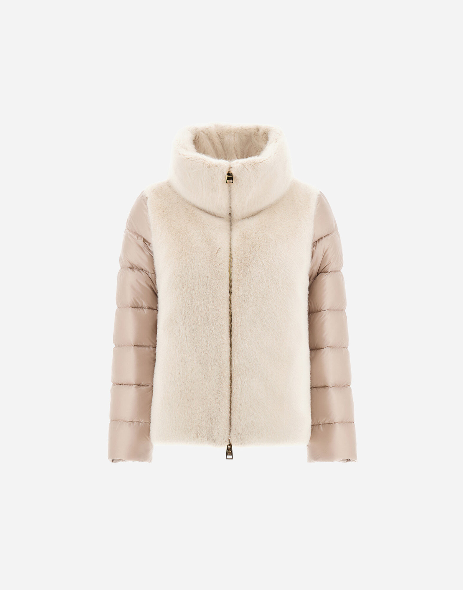 CAPE IN NYLON ULTRALIGHT AND LADY ALTERNATIVE FUR