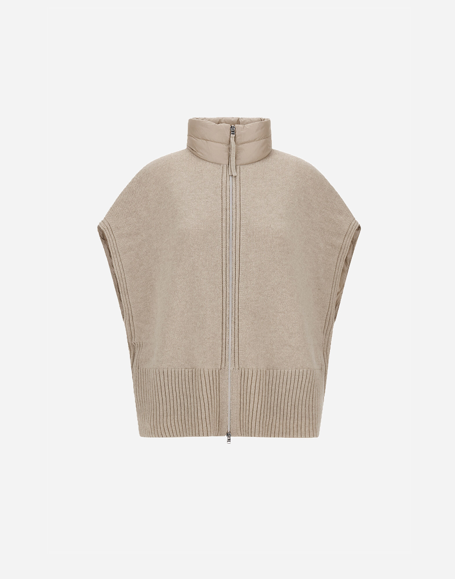 RESORT PONCHO IN KNIT & NYLON ULTRALIGHT
