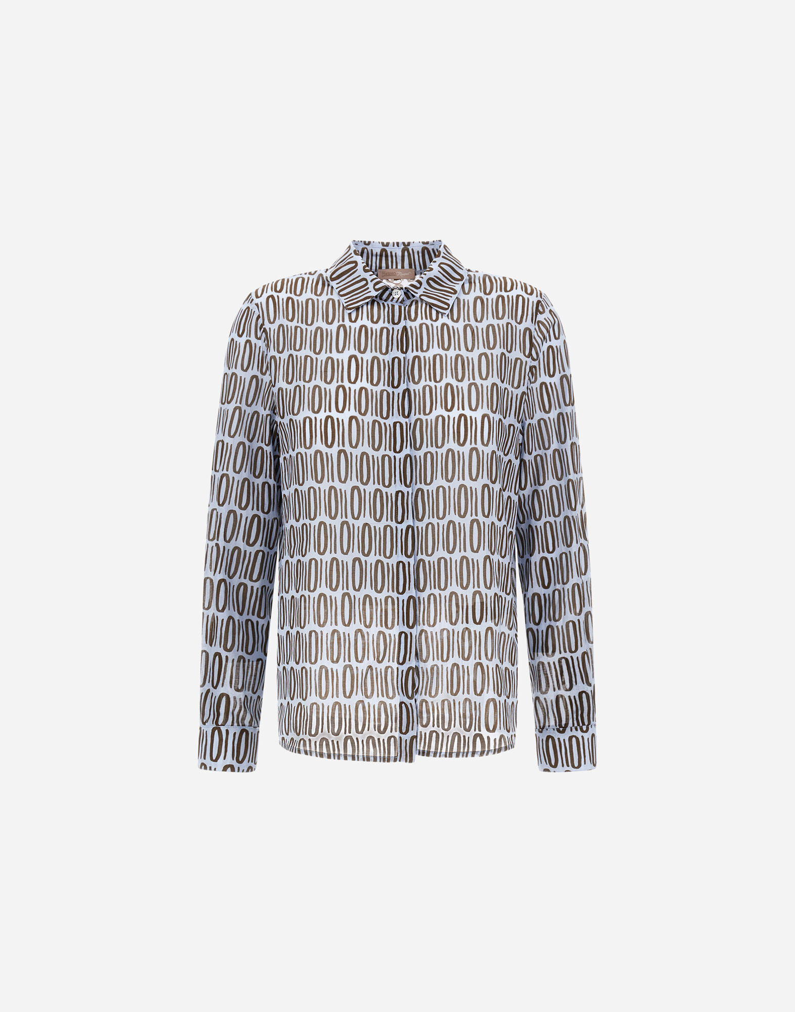RESORT SHIRT IN LIGHT COTTON RECTANGULAR PRINT