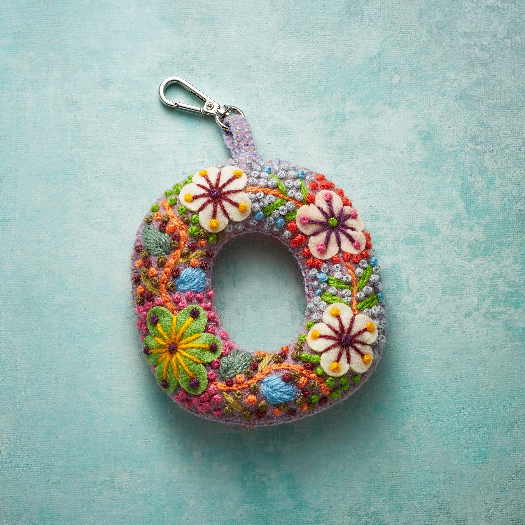 Fleur De Felt Initial Clip