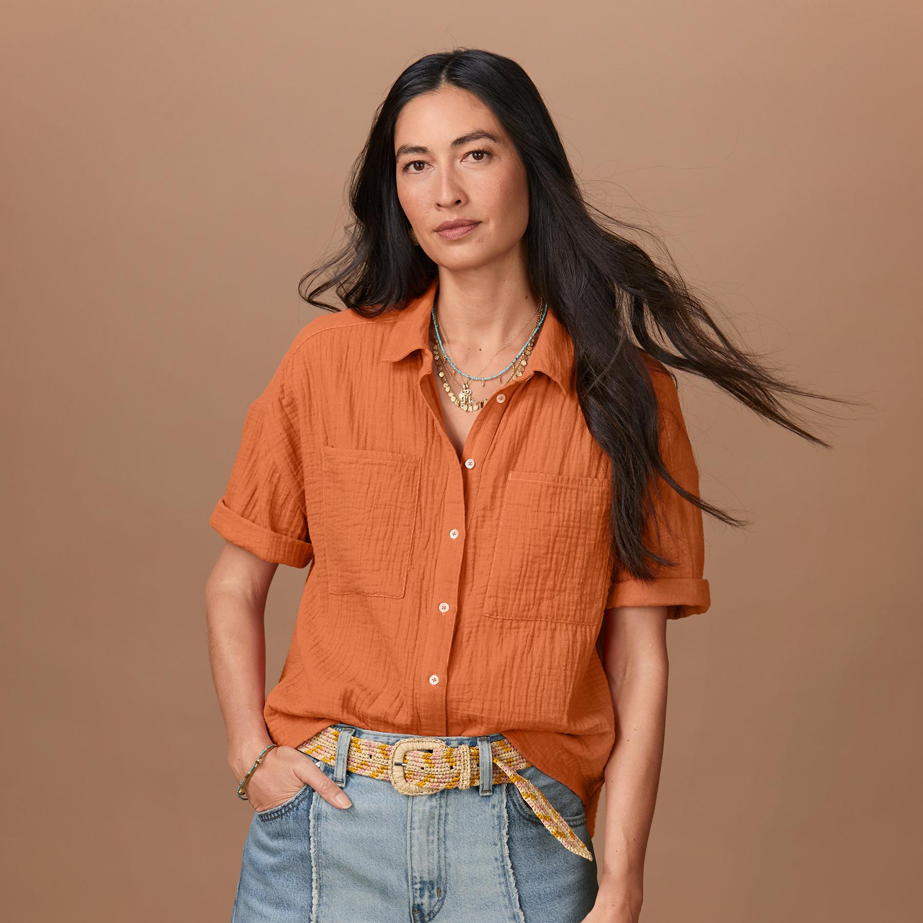 Mara Gauze Camp Shirt