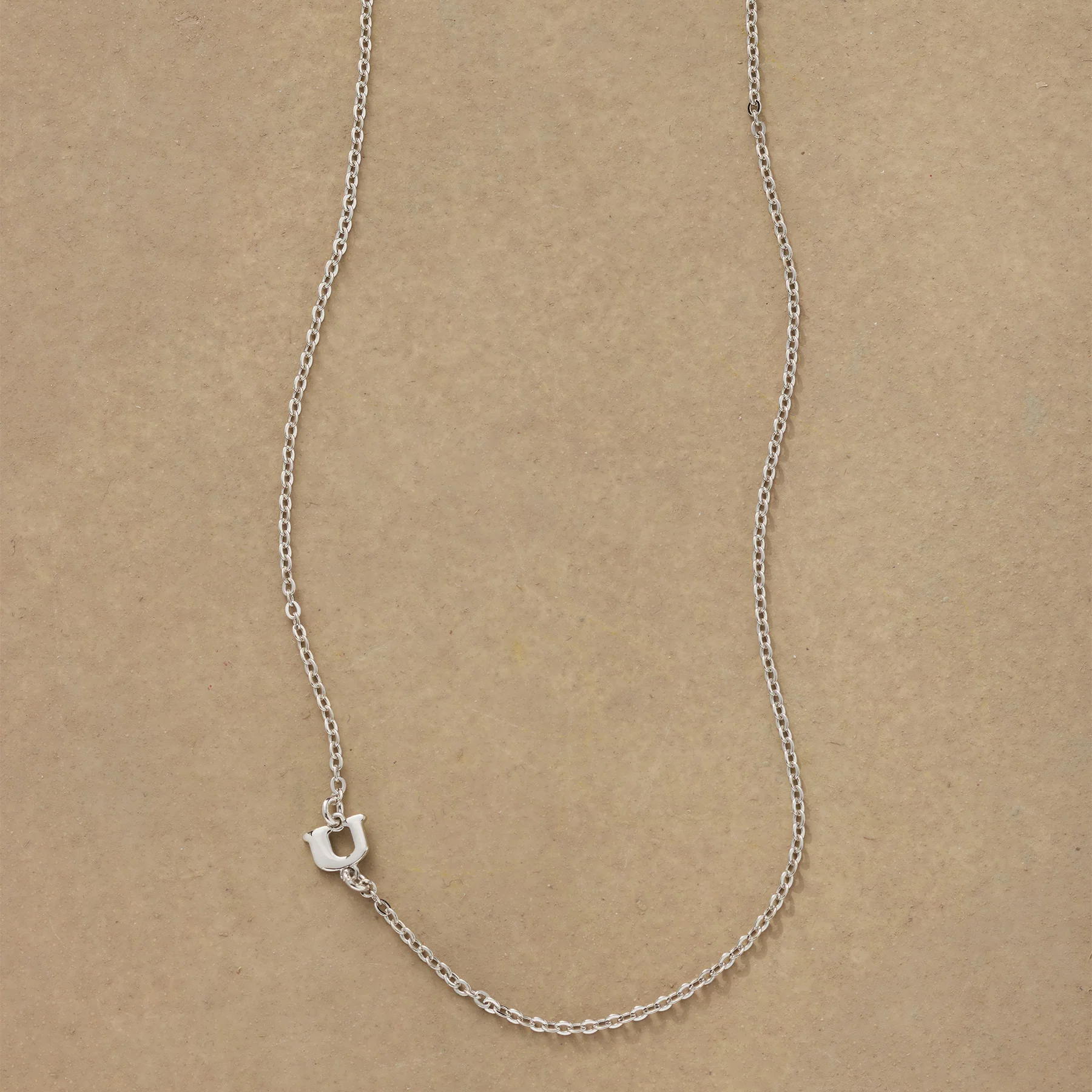 Silver Initial Spark Necklace