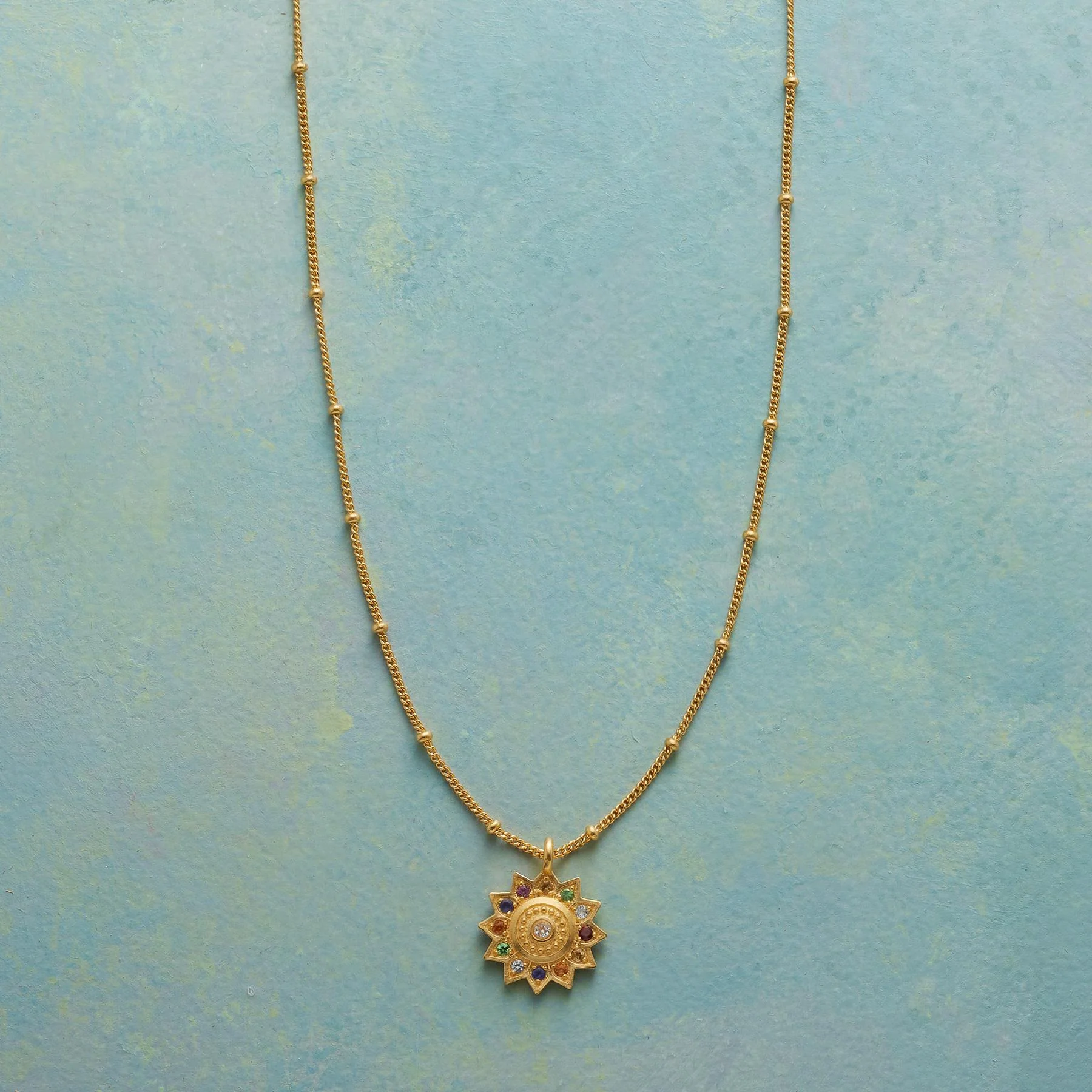 Vibrant Lotus Necklace